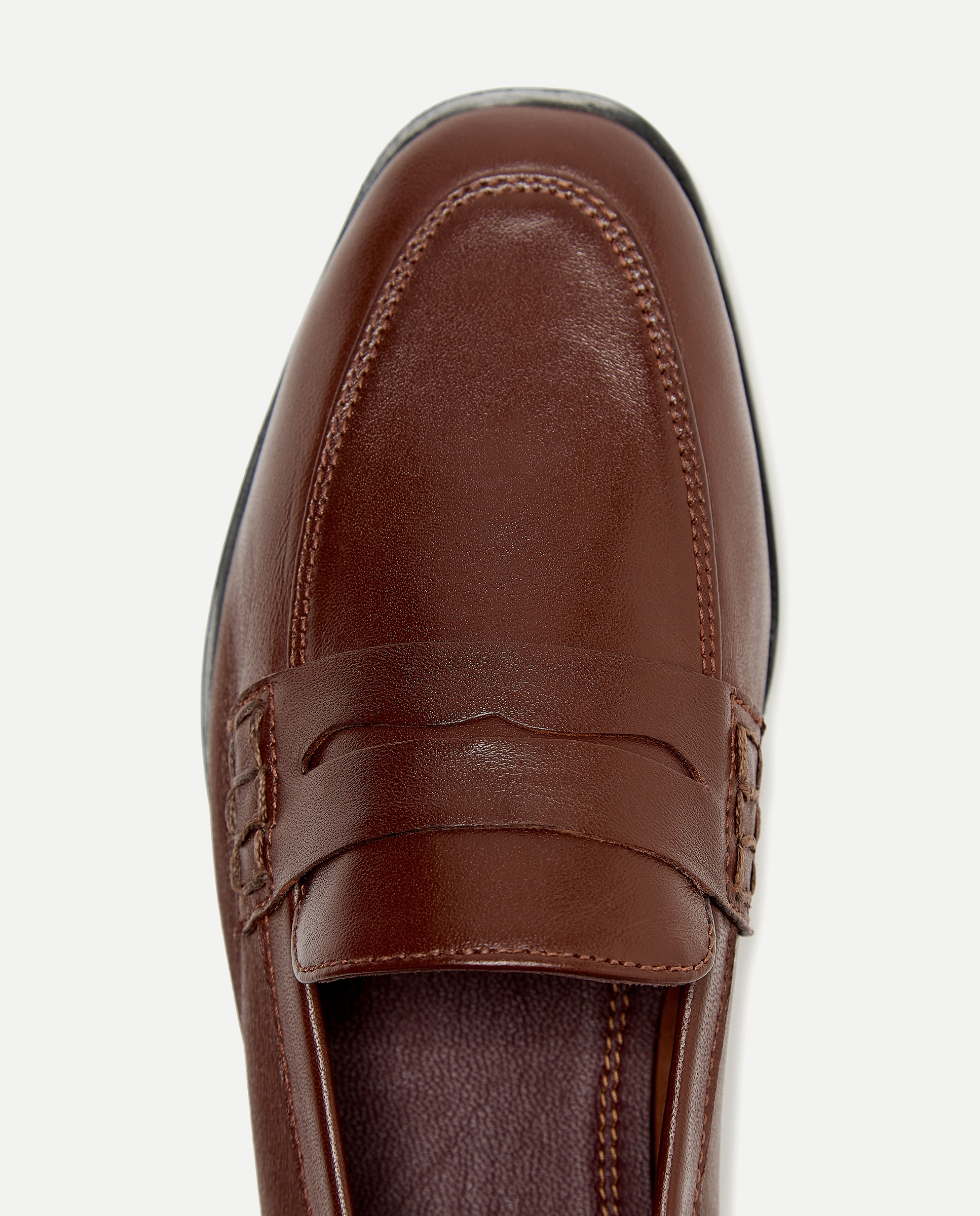 Mocasín de mujer de piel Marrón-4