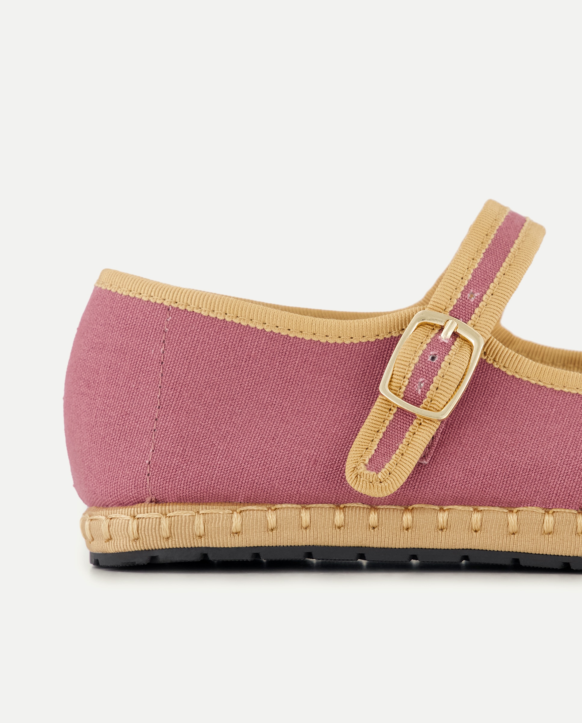 Mercedita de mujer de lona Rosa oscuro-5