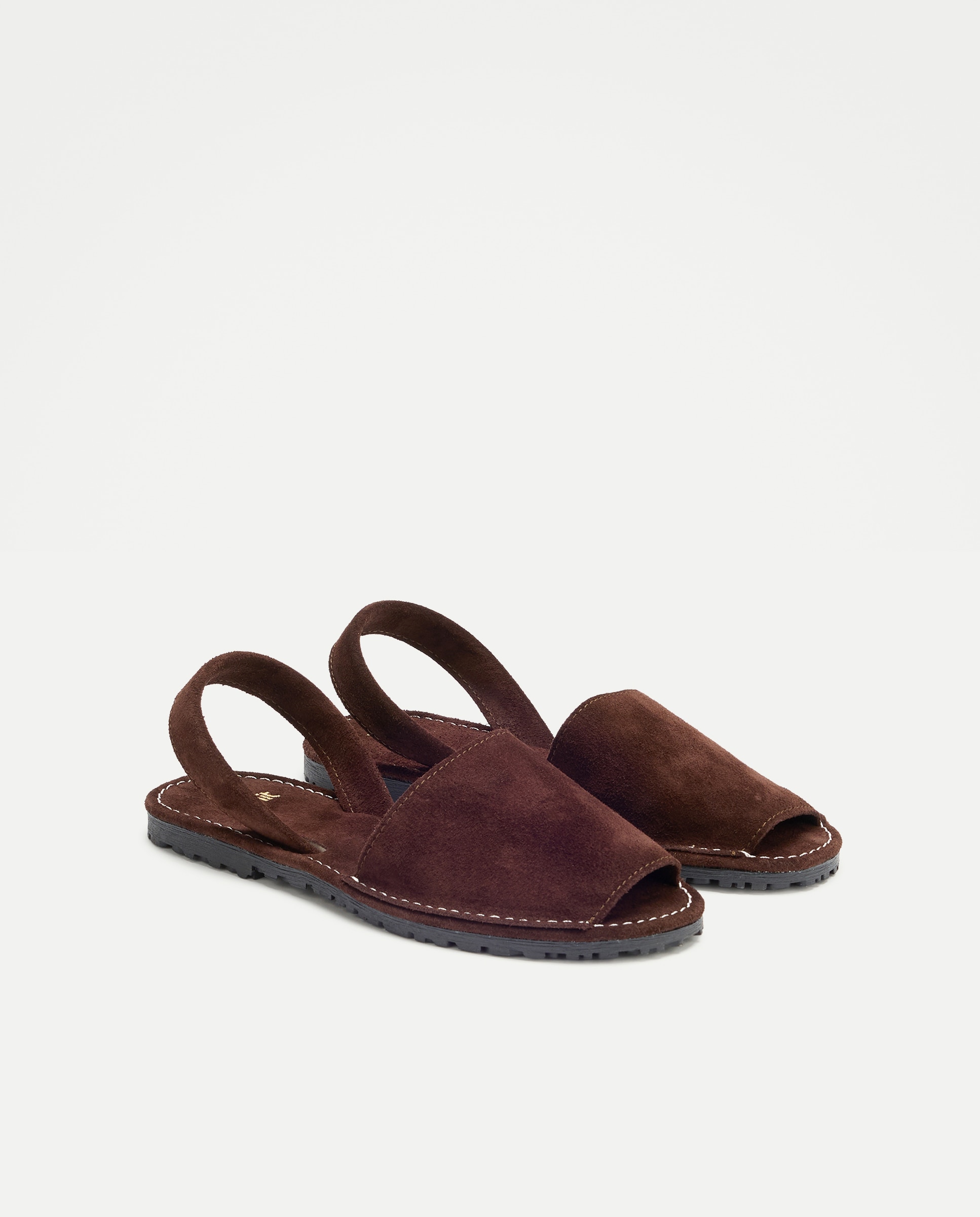 Sandalia de piel menorquina Chocolate-2