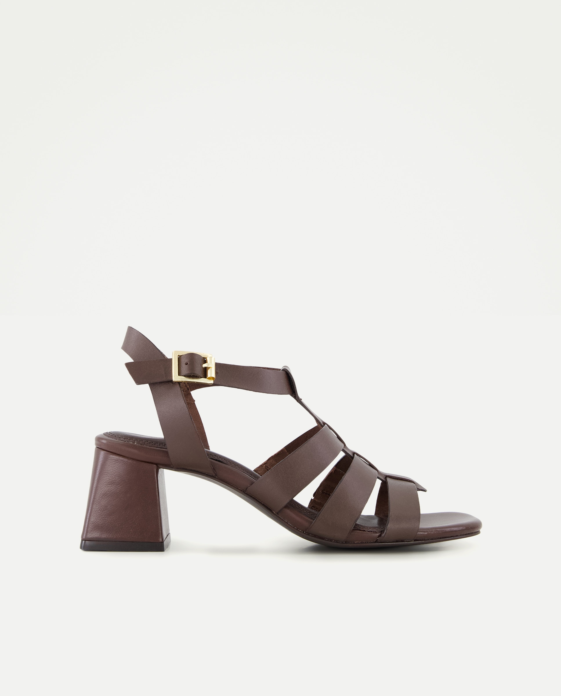 Imagen 0 de Sandalia de mujer de piel con tacón