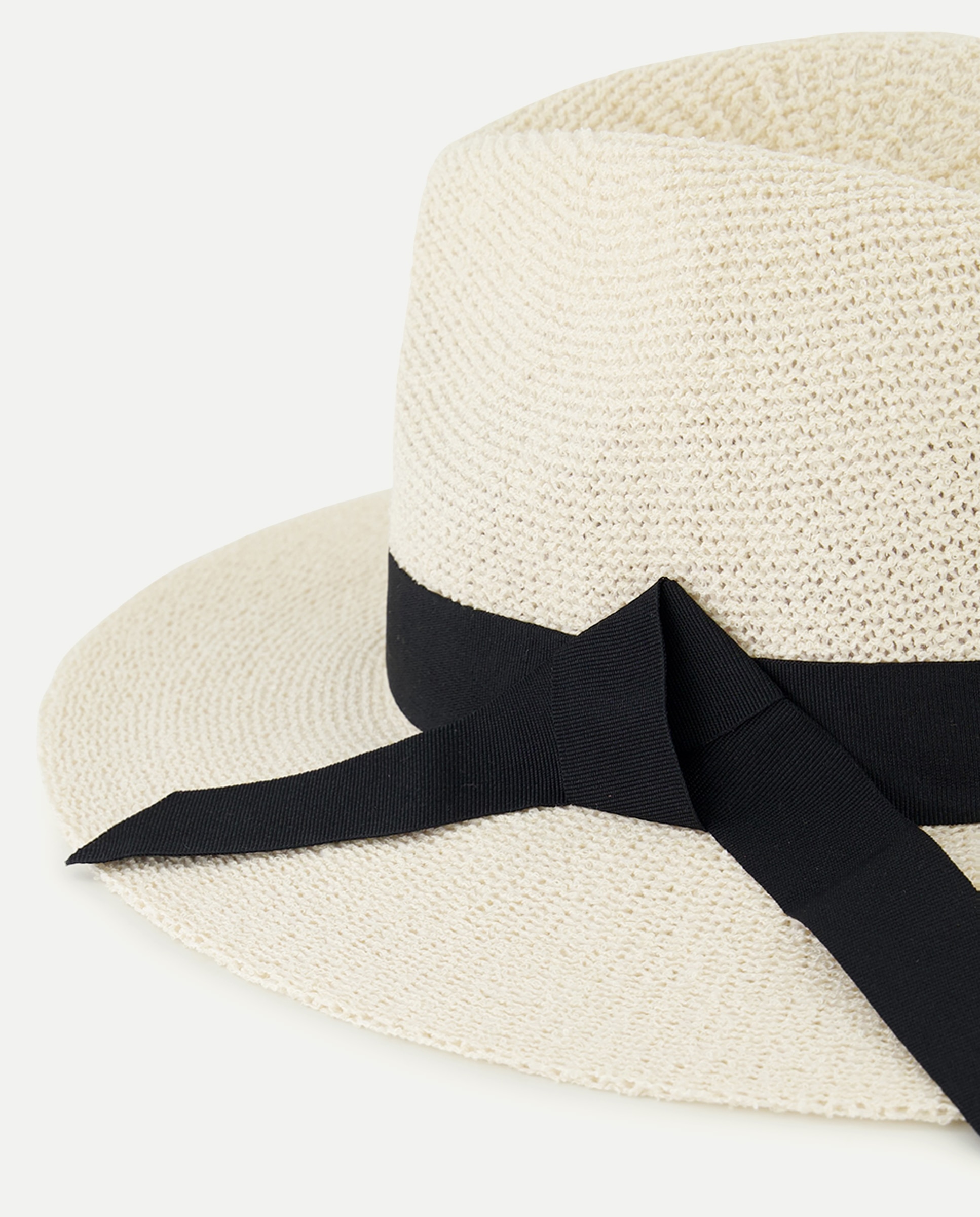 Sombrero Mujer Lazada negra Rice paper-2