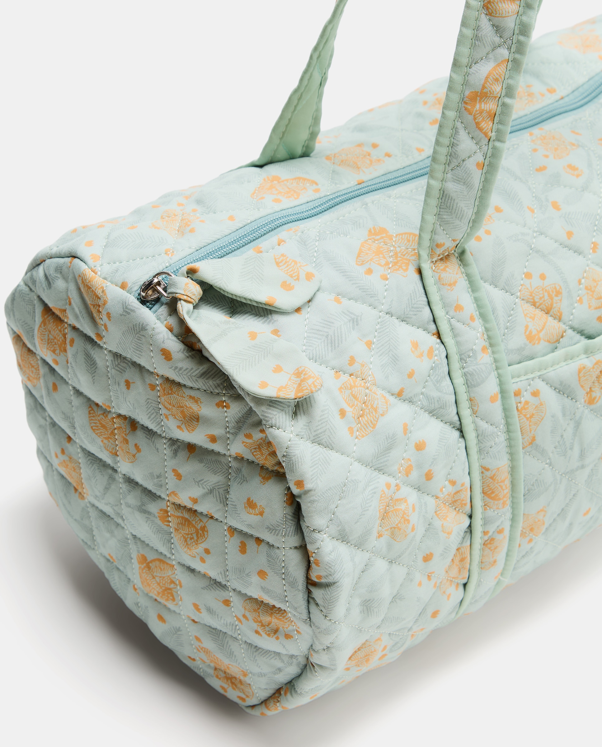 Bolso mujer grande flores Azul-4