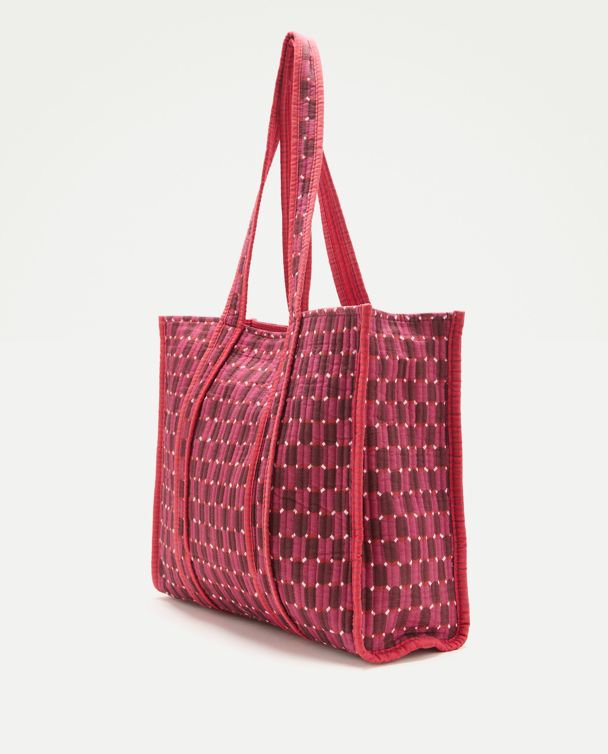 Bolso mujer tela estampado Morado-2