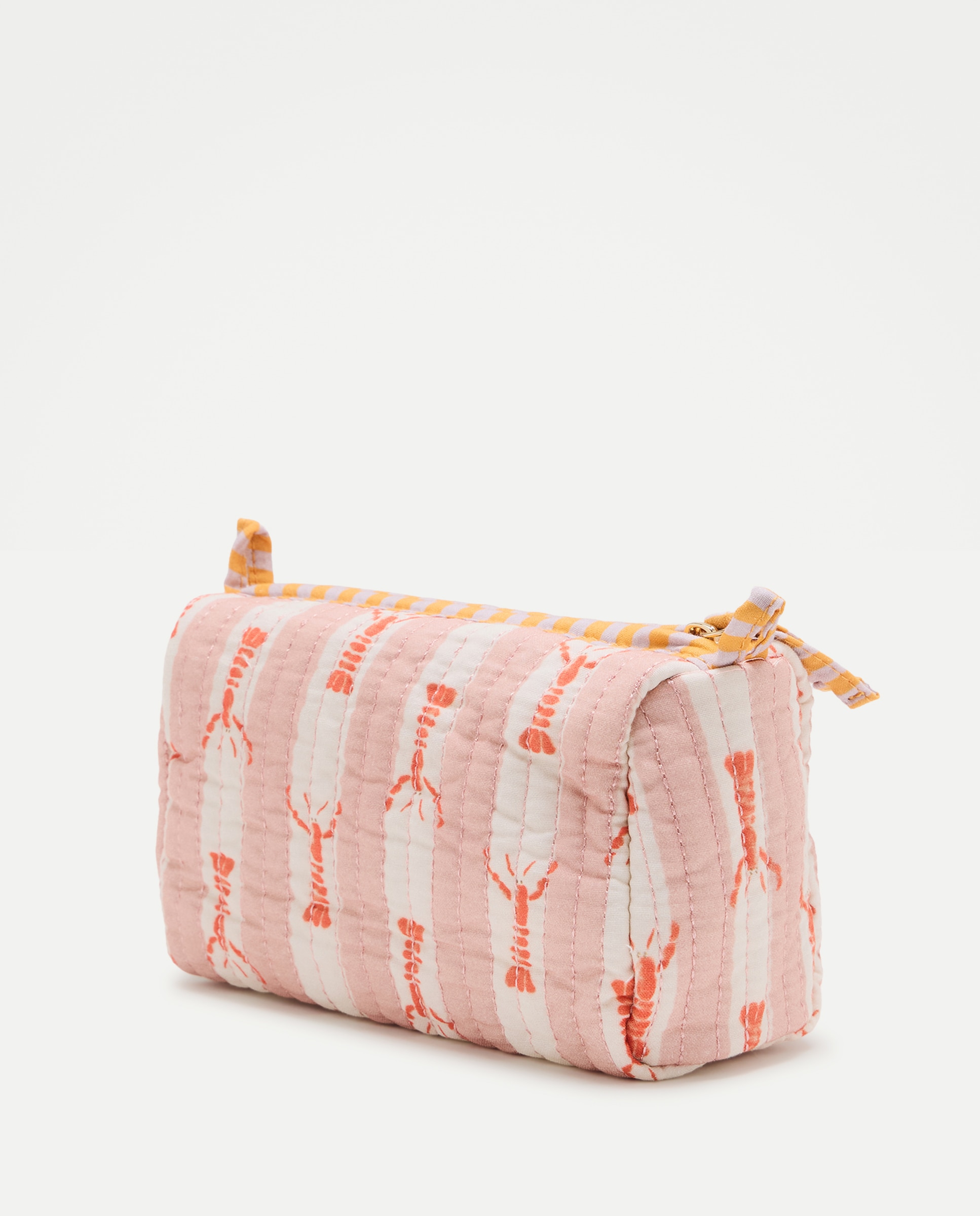 Neceser mujer tela estampado Rosa-2