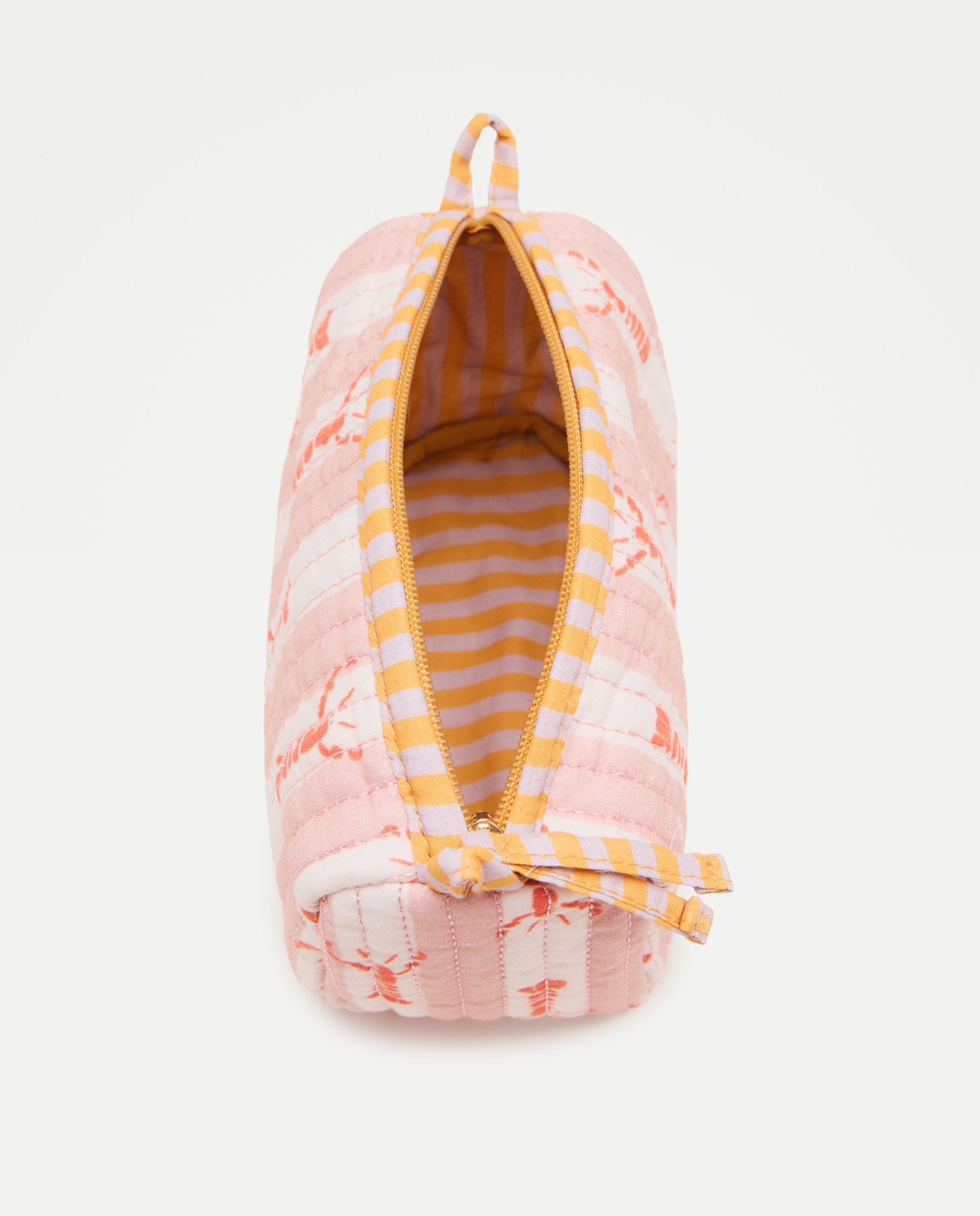 Neceser mujer tela estampado Rosa-3