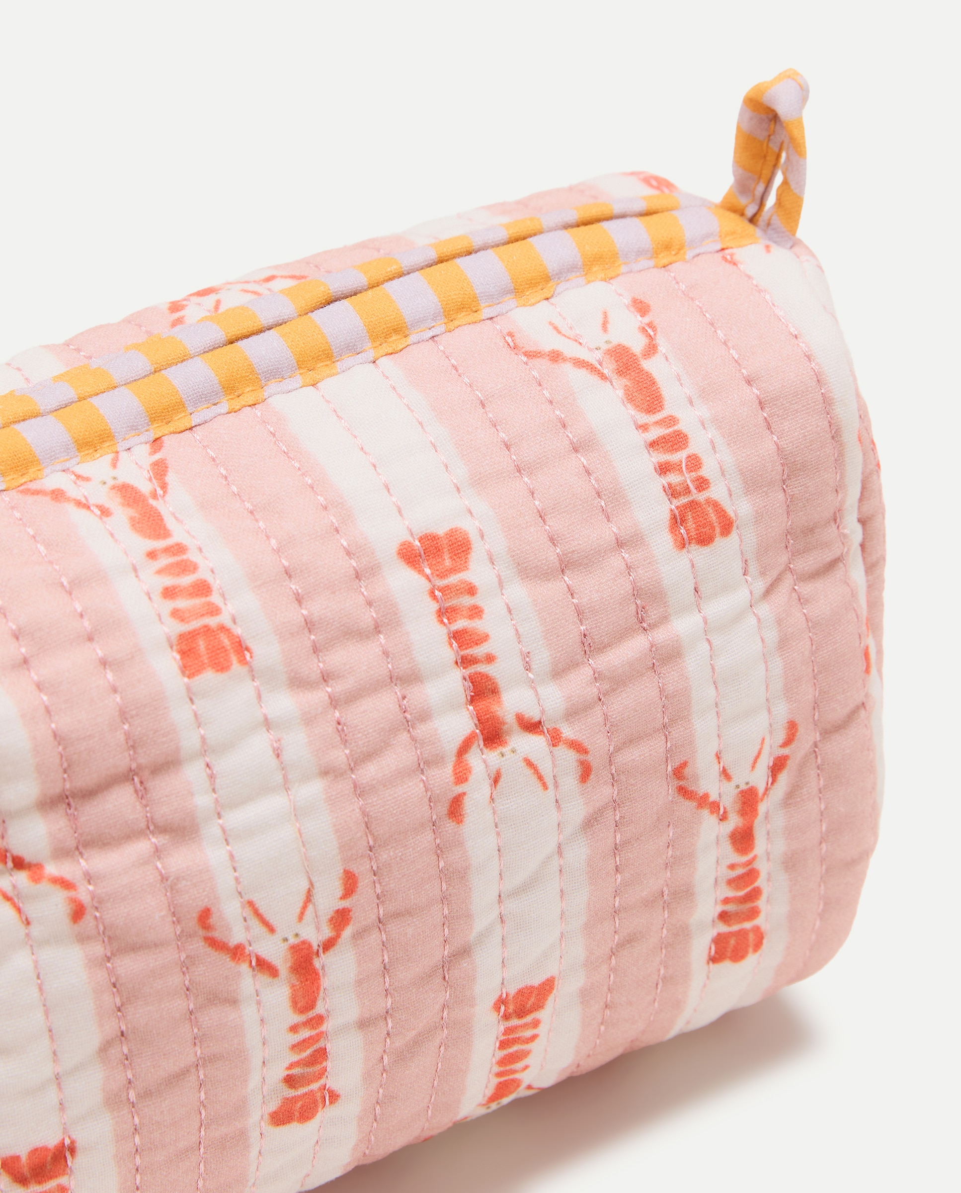 Neceser mujer tela estampado Rosa-4