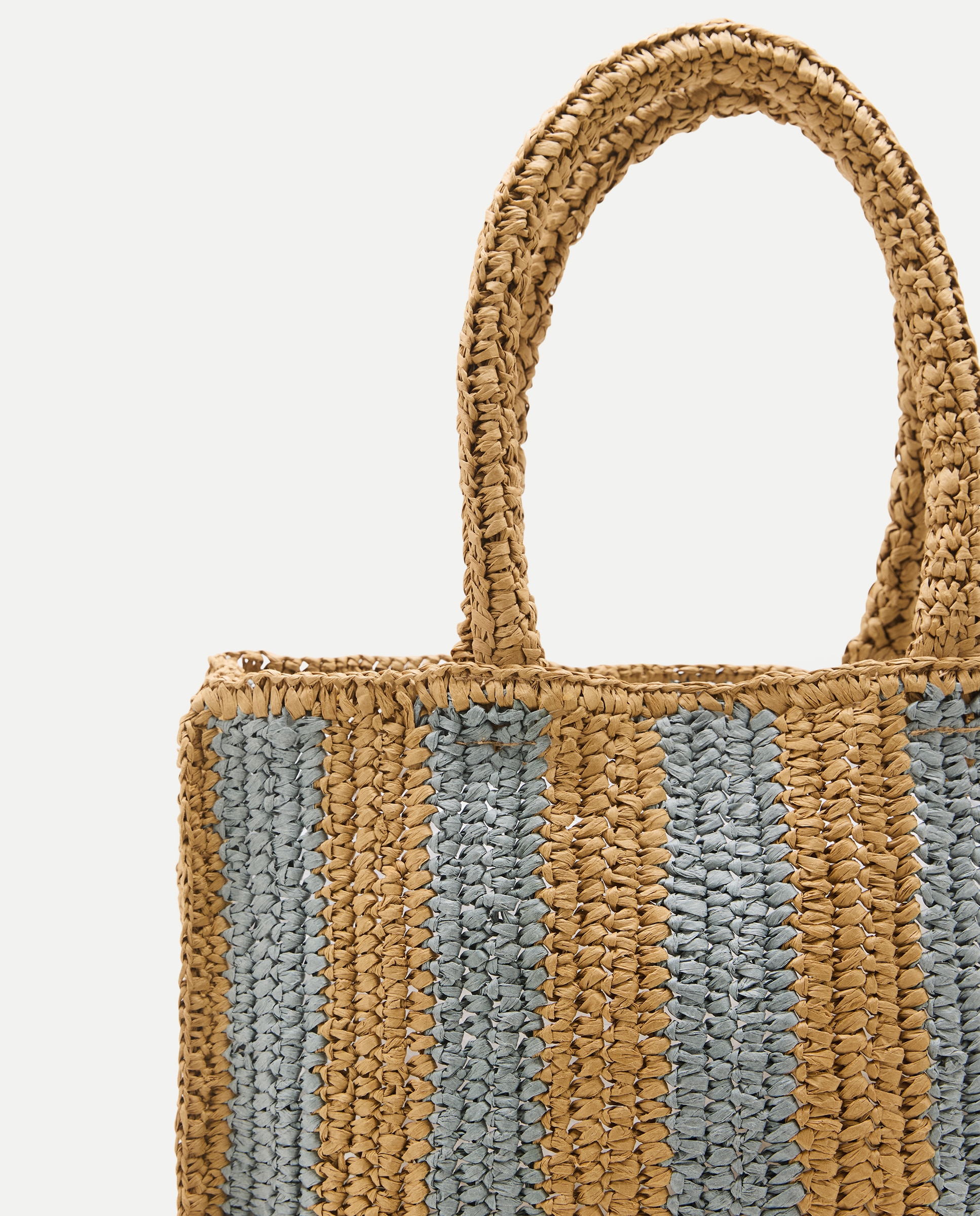 Bolso mujer shopper rayas Verde-3
