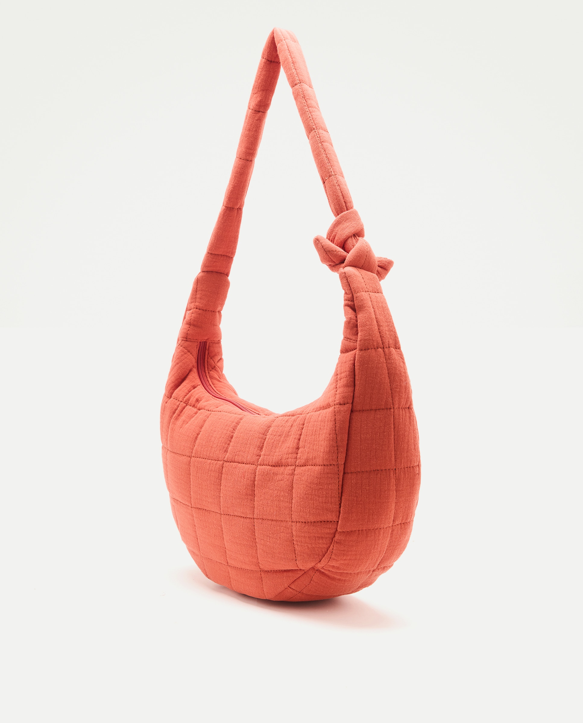 Bolso tela mujer acolchado 770 Terracota-2