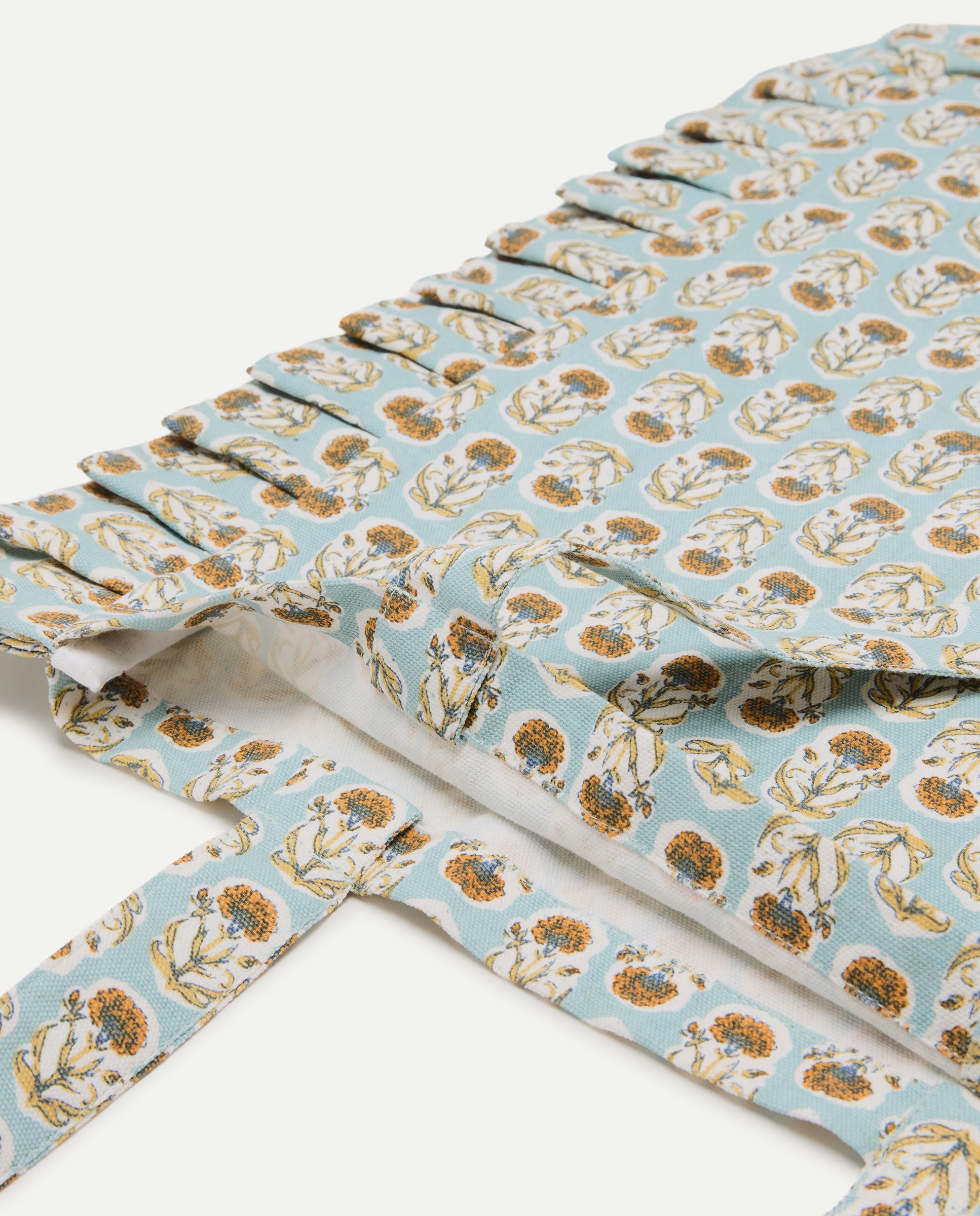 Bolsa mujer volante estampada Verde-4