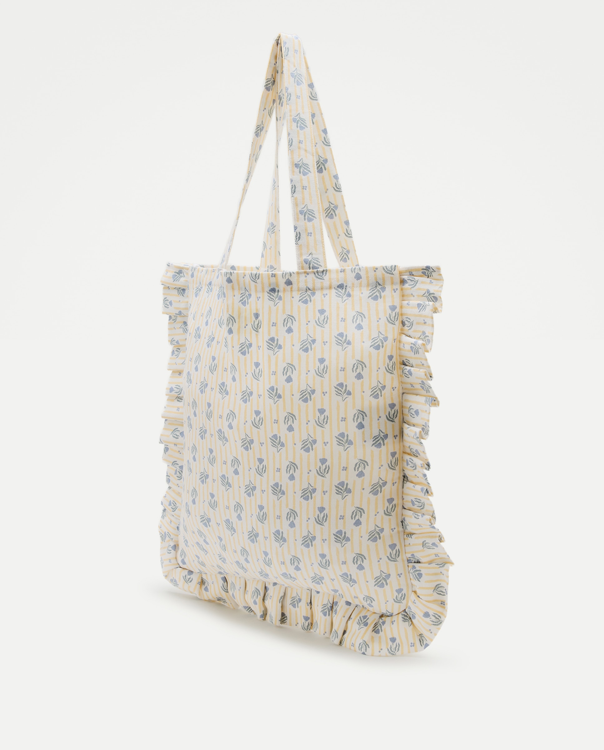 Bolsa mujer volante estampada Amarillo-2