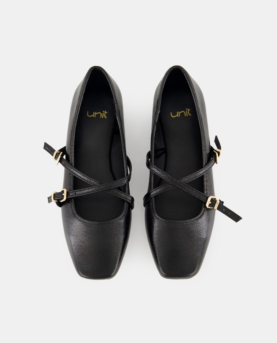 Bailarina  laminada Negro-4
