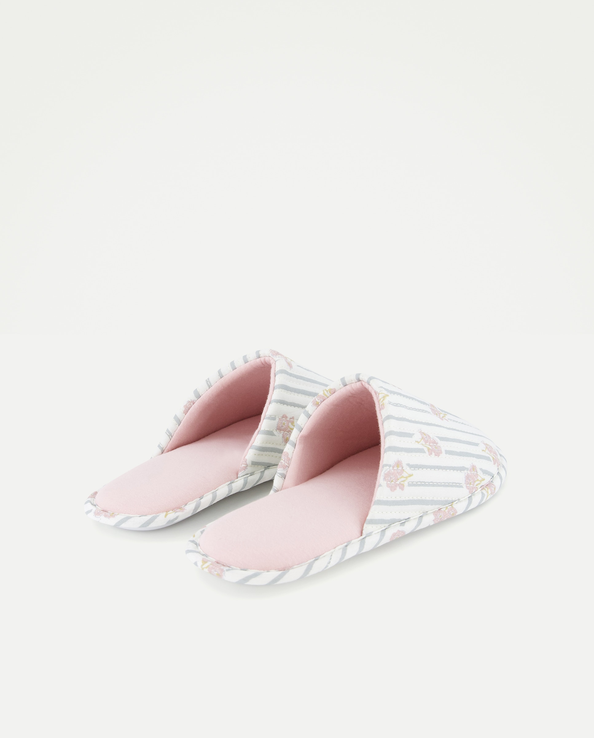 Zapatilla de mujer destalonada estampada 582 Verde agua-3