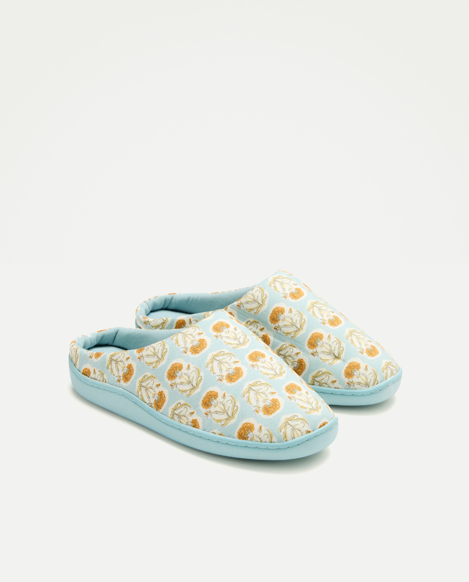 Zapatilla de mujer estampada Mostaza-2
