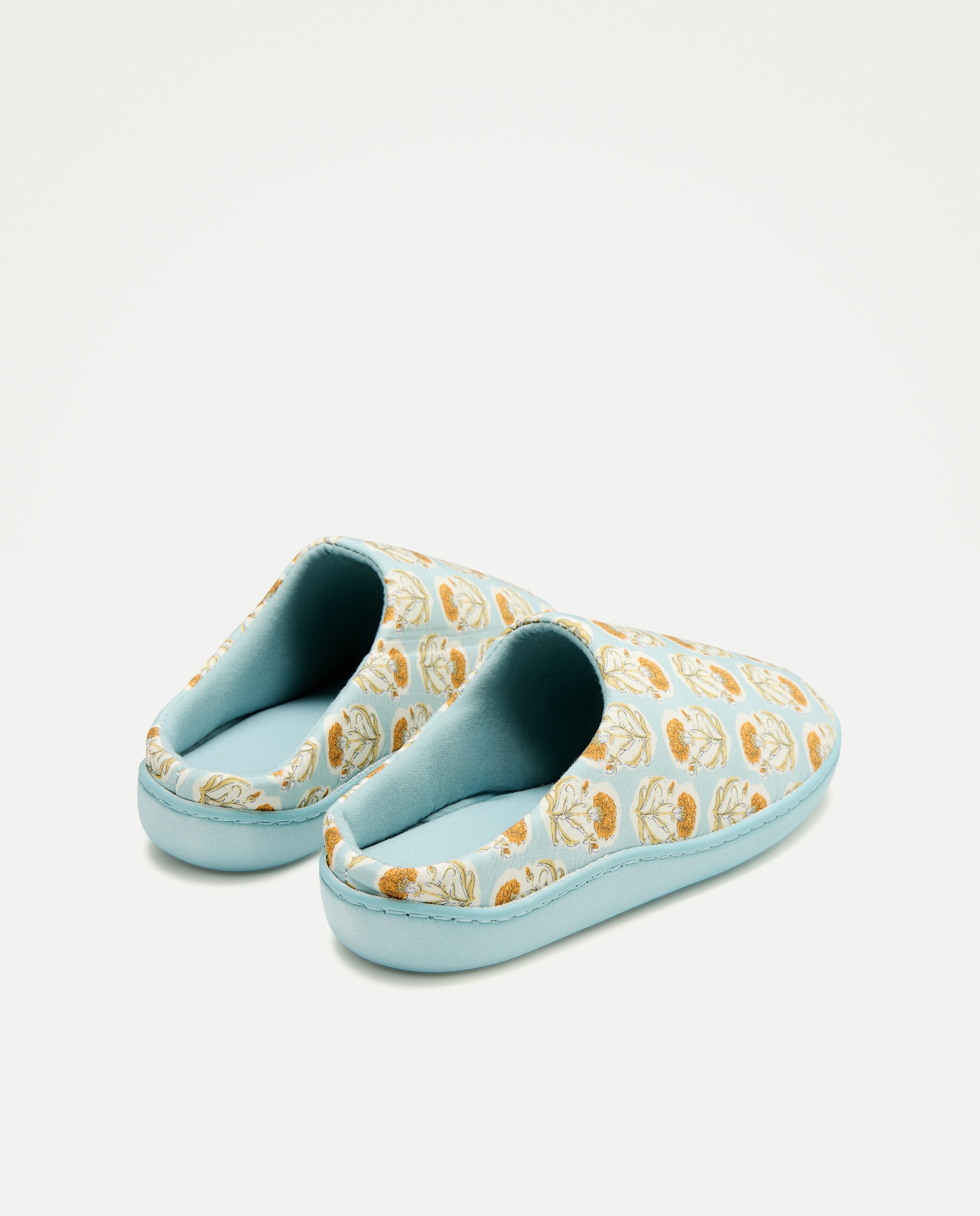 Zapatilla de mujer estampada Mostaza-3