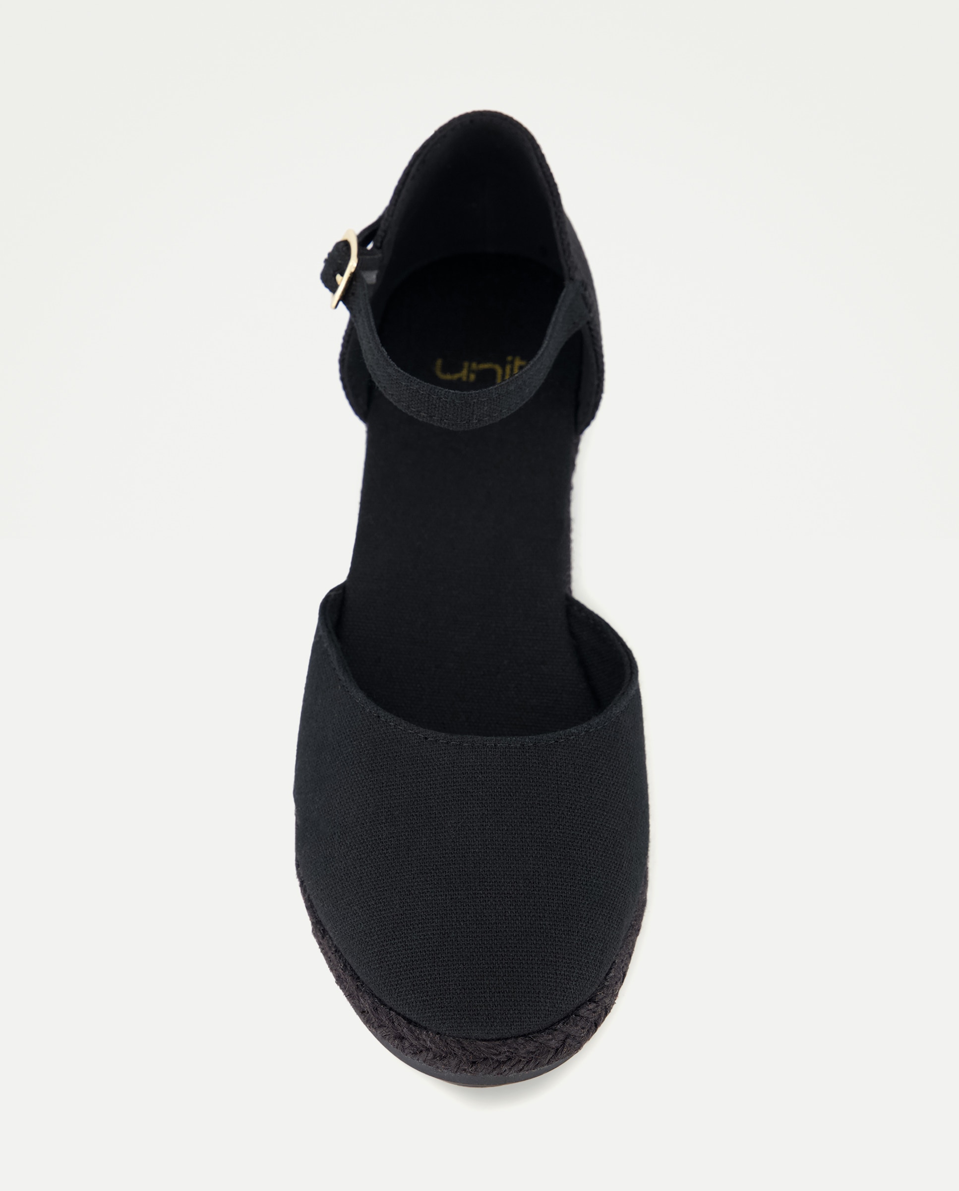 Alpargata con cuña y pulsera Negro-4