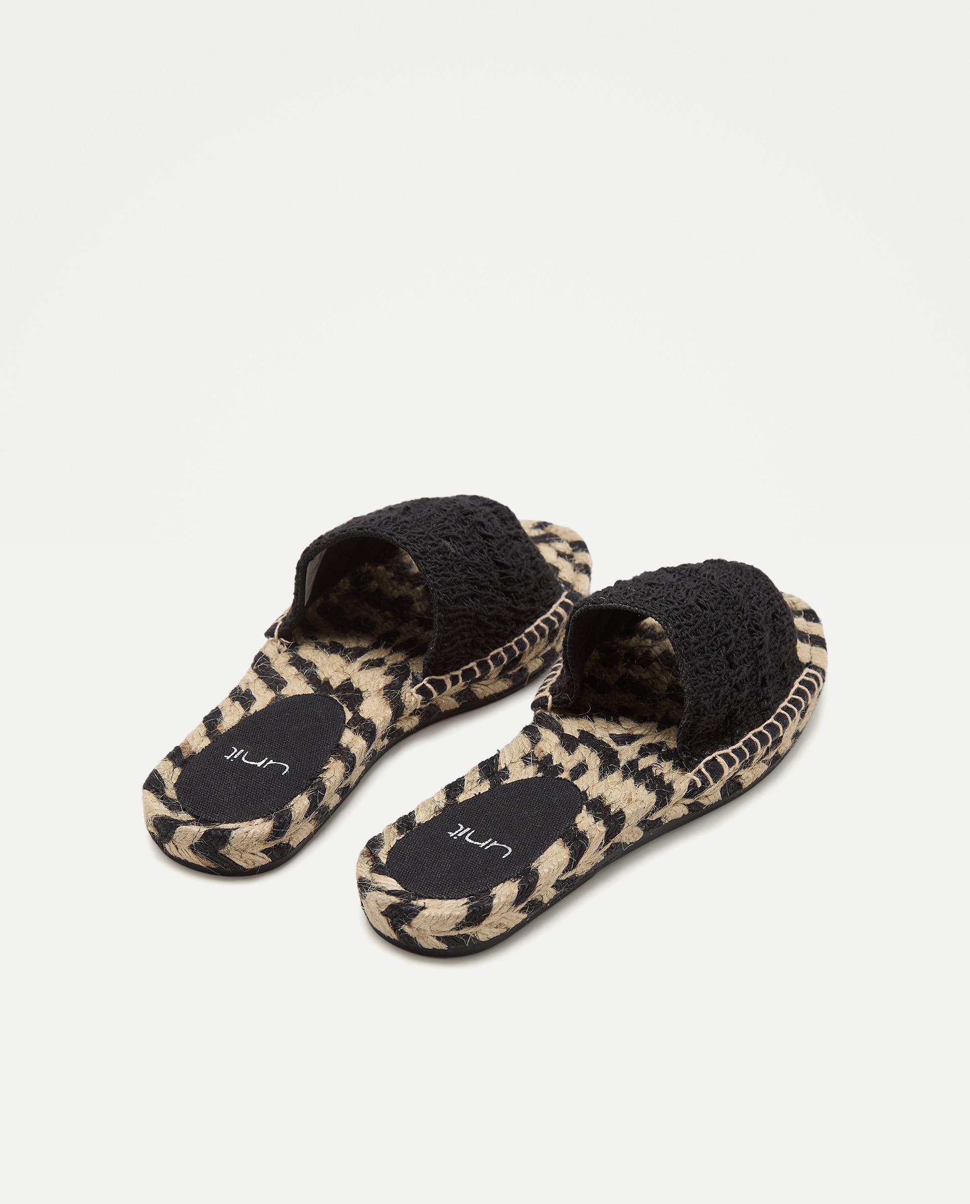 Alpargata de mujer lazada Negro-3