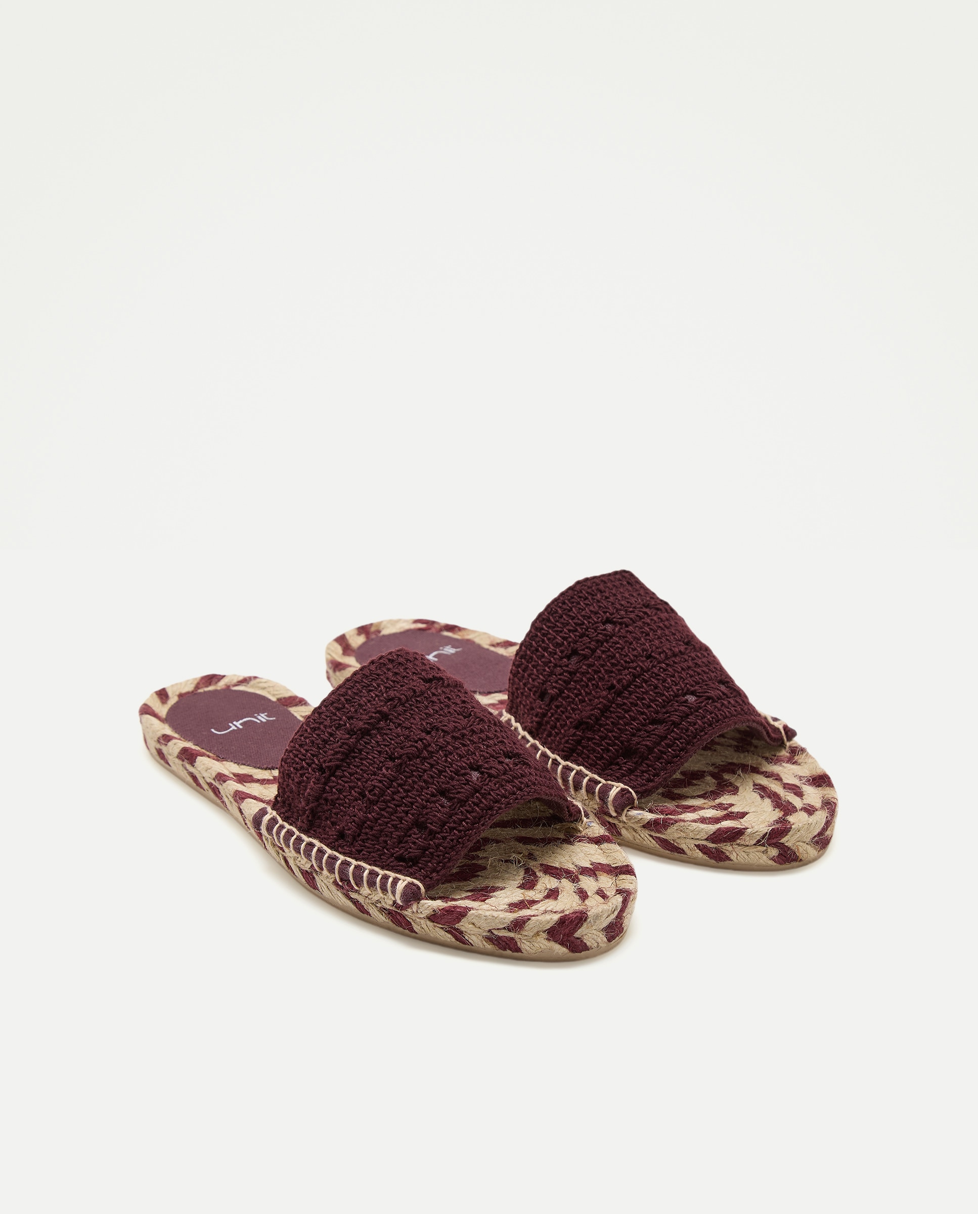 Alpargata de mujer lazada Burdeos-2