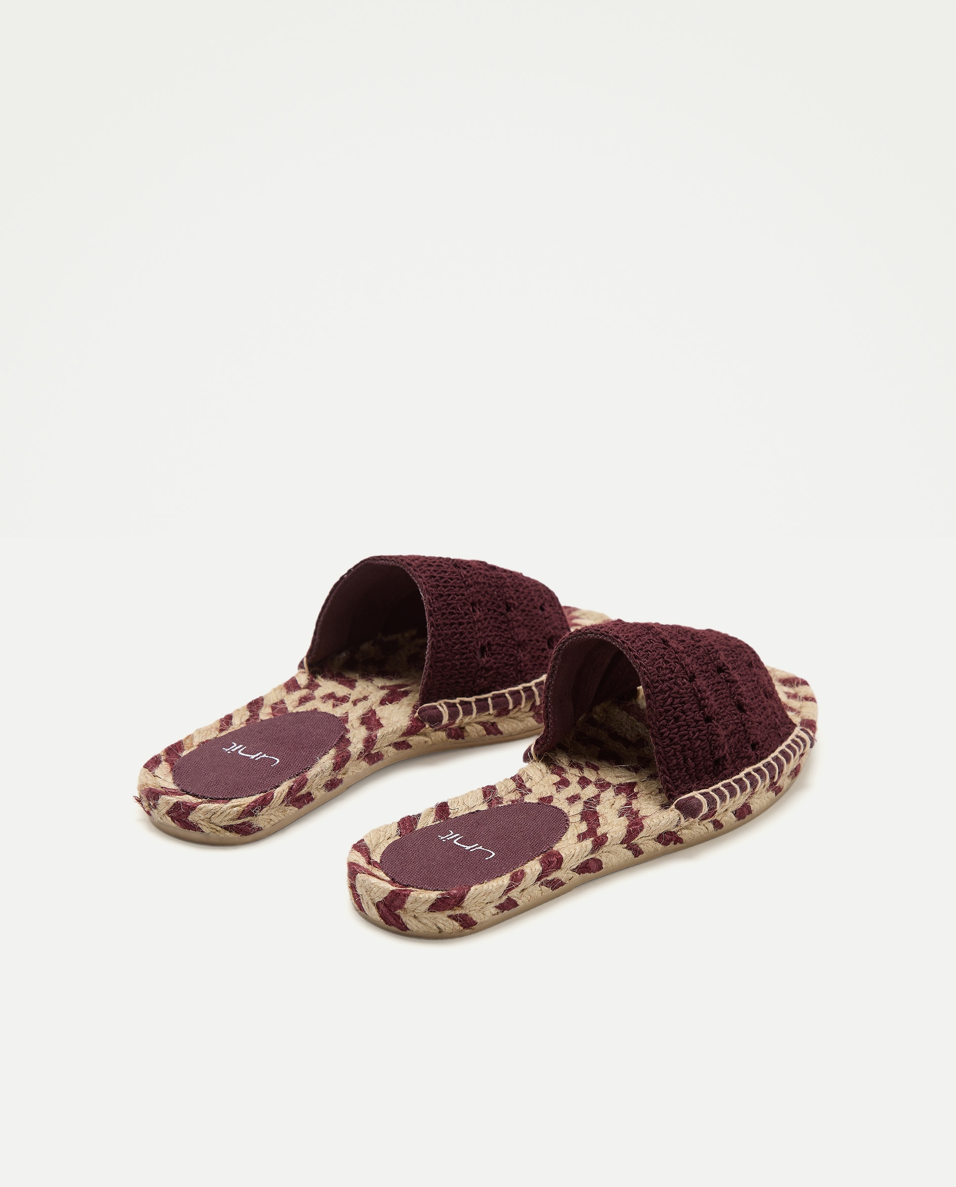 Alpargata de mujer lazada Burdeos-3