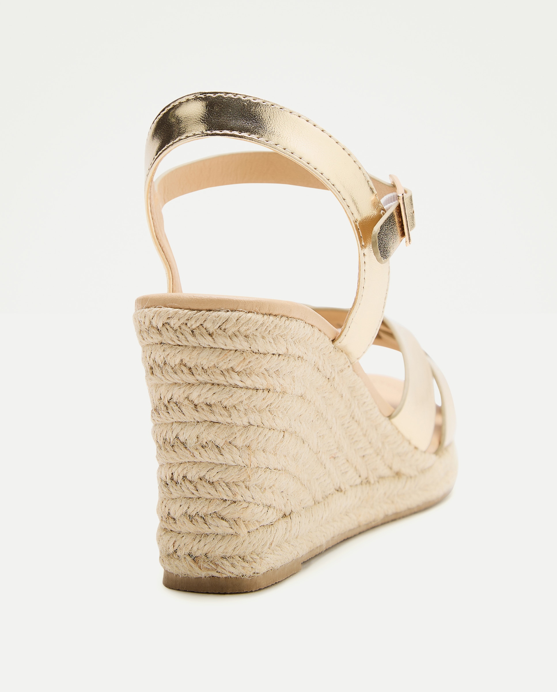 Sandalia de mujer yute 390 Oro-3