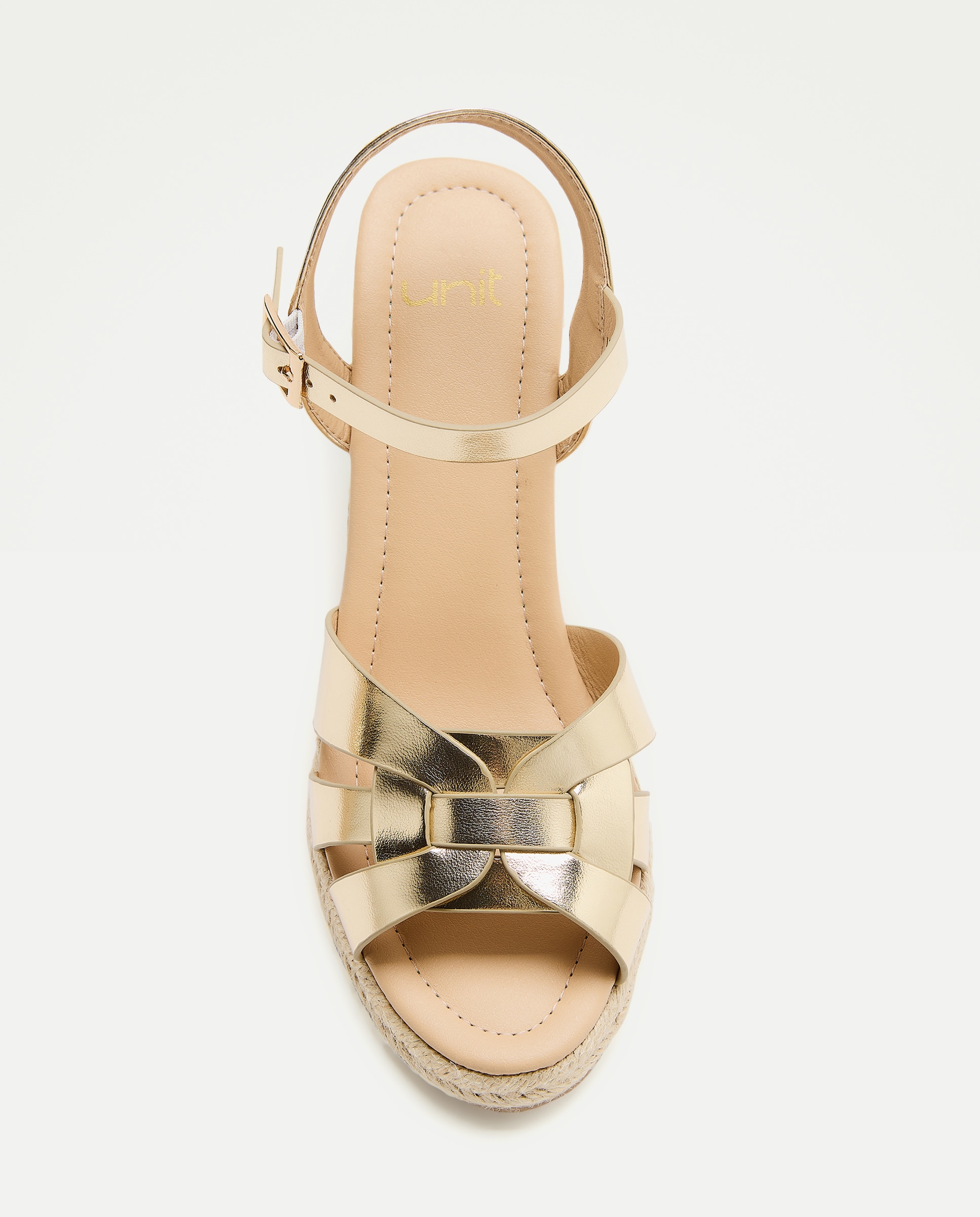 Sandalia de mujer yute 390 Oro-4