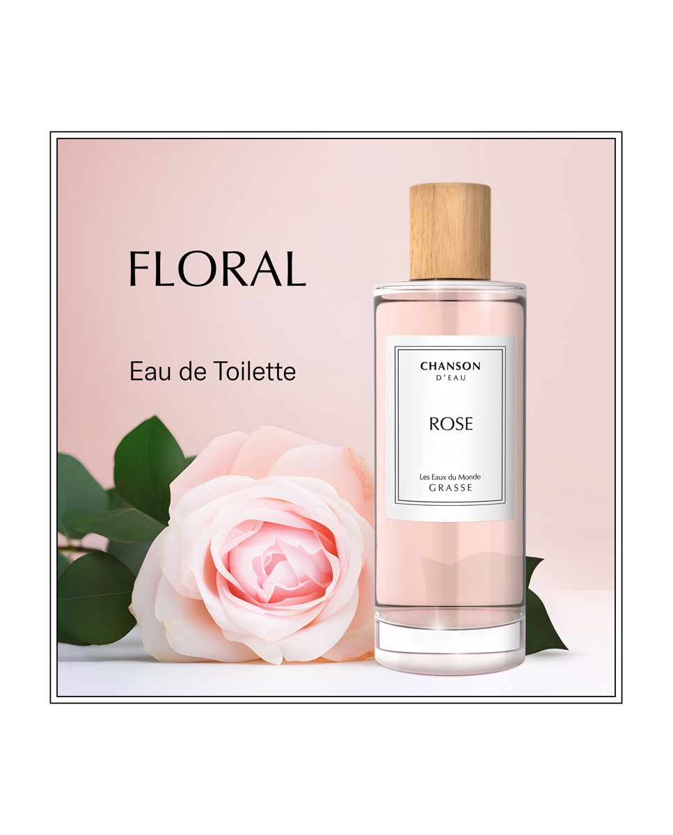 Eau de Toilette Rose-Eau Les Eaux Du Monde 100 ml Chanson d'Eau 2
