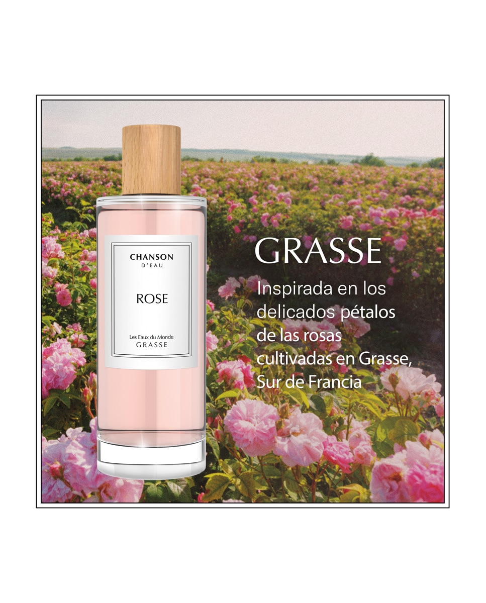 Eau de Toilette Rose-Eau Les Eaux Du Monde 100 ml Chanson d'Eau 4