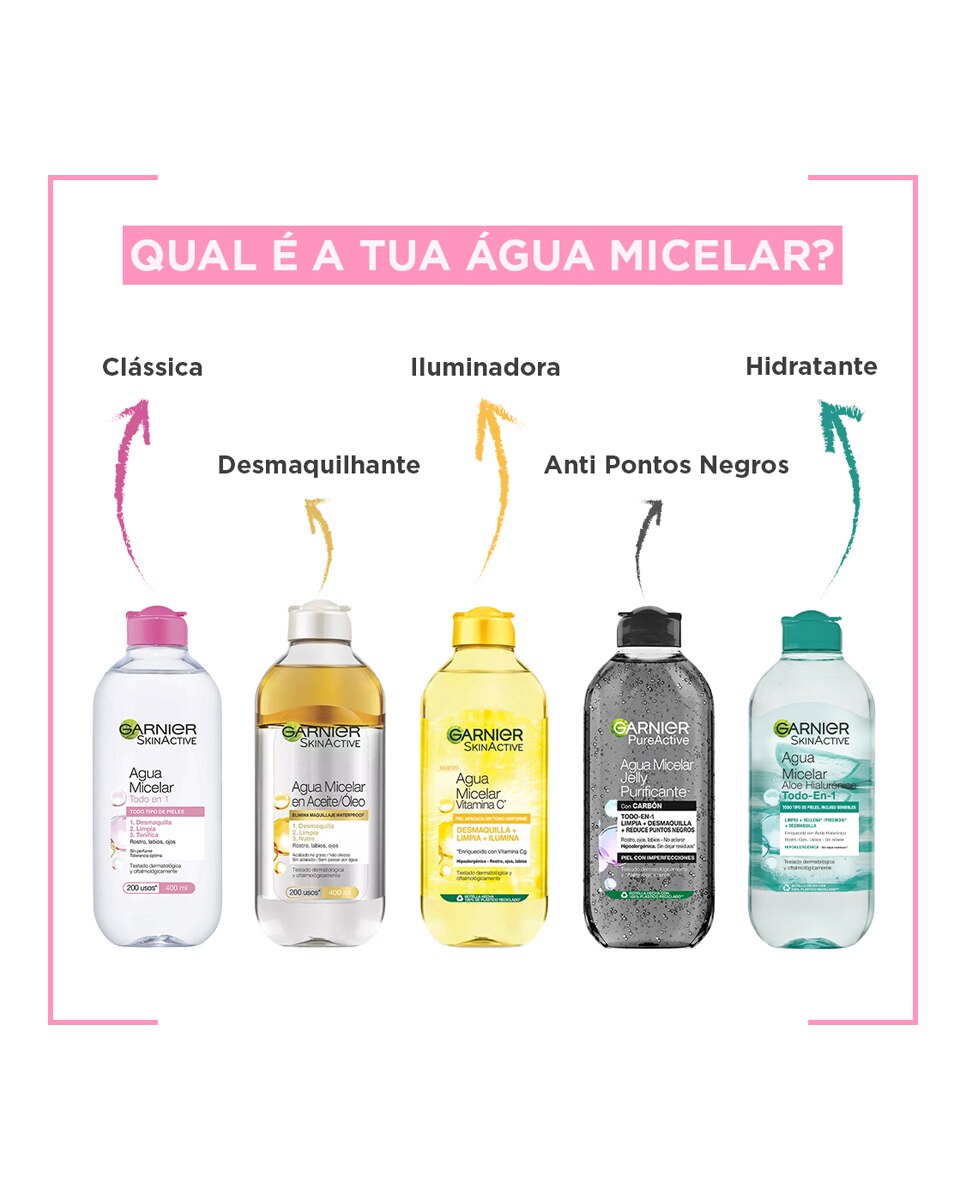 Agua Micelar Aloe Hialurónico Todo en 1 Garnier 6