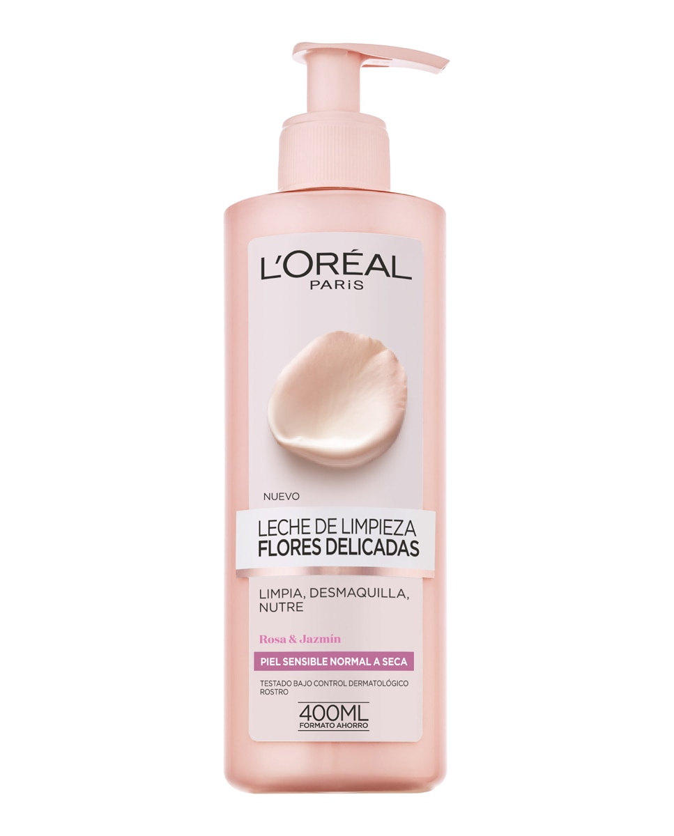 Imagen 1 de Leche Limpiadora Flores Delicadas L'Oréal Paris - 400 ml