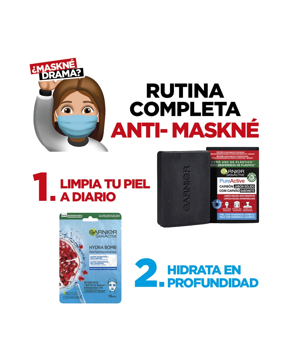 Jabón Sólido Anti Granitos Pure Active Garnier 4