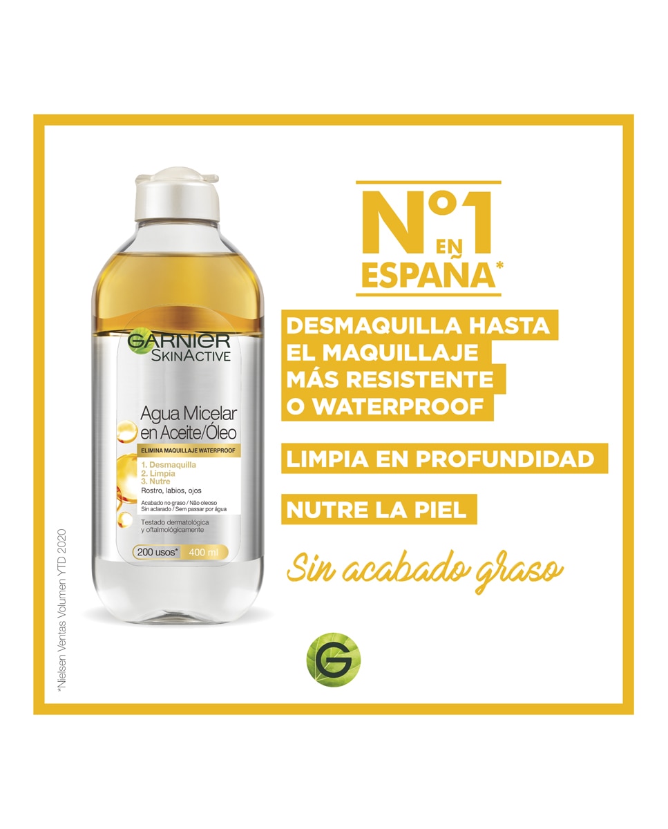 Agua micelar bifásica con Aceite de Argán Garnier - 400 ml 3