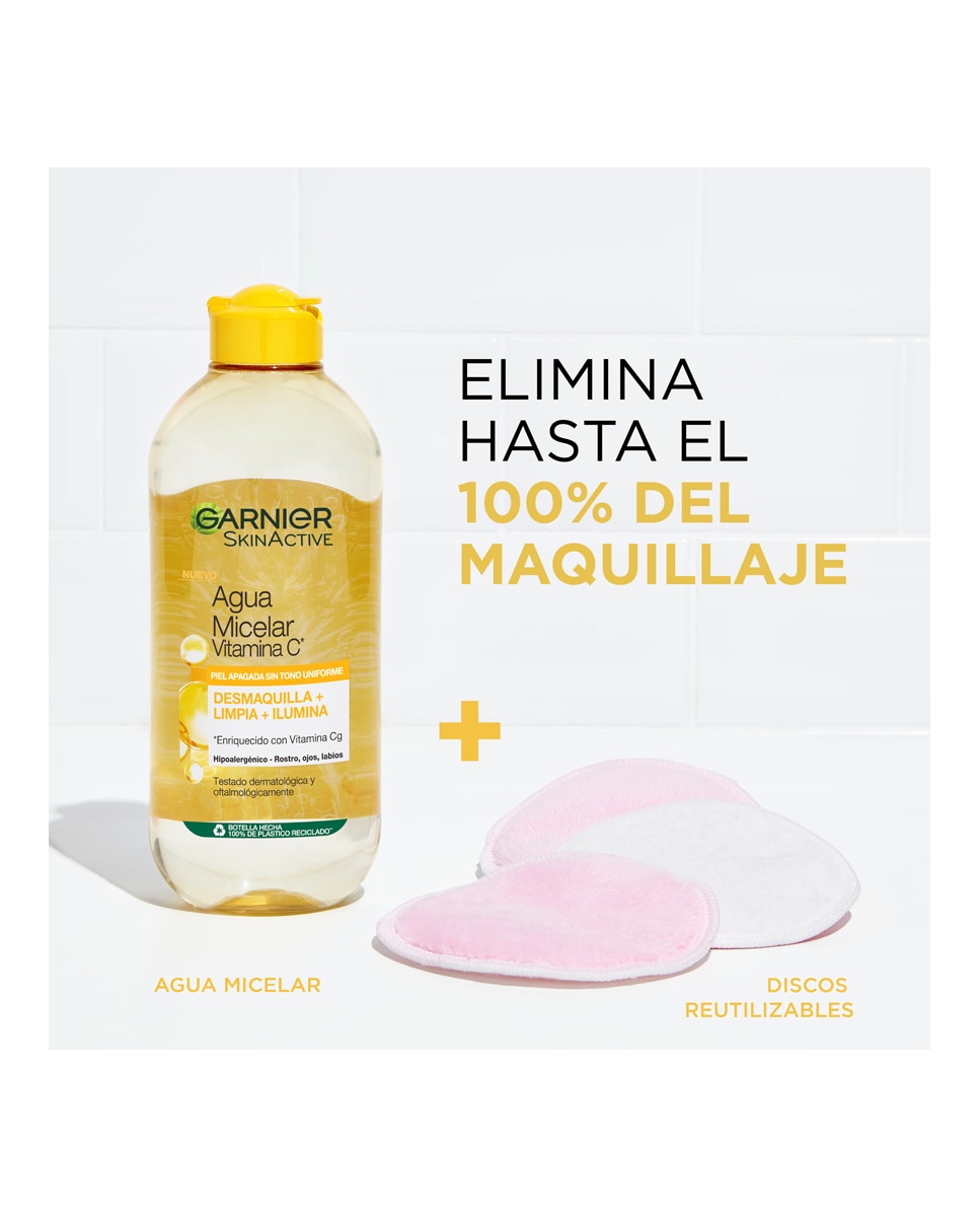 Agua micelar Vitamina C Skin Active Garnier - 400 ml 3