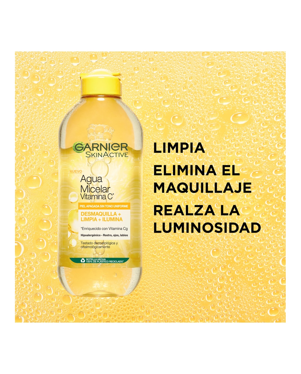 Agua micelar Vitamina C Skin Active Garnier - 400 ml 4