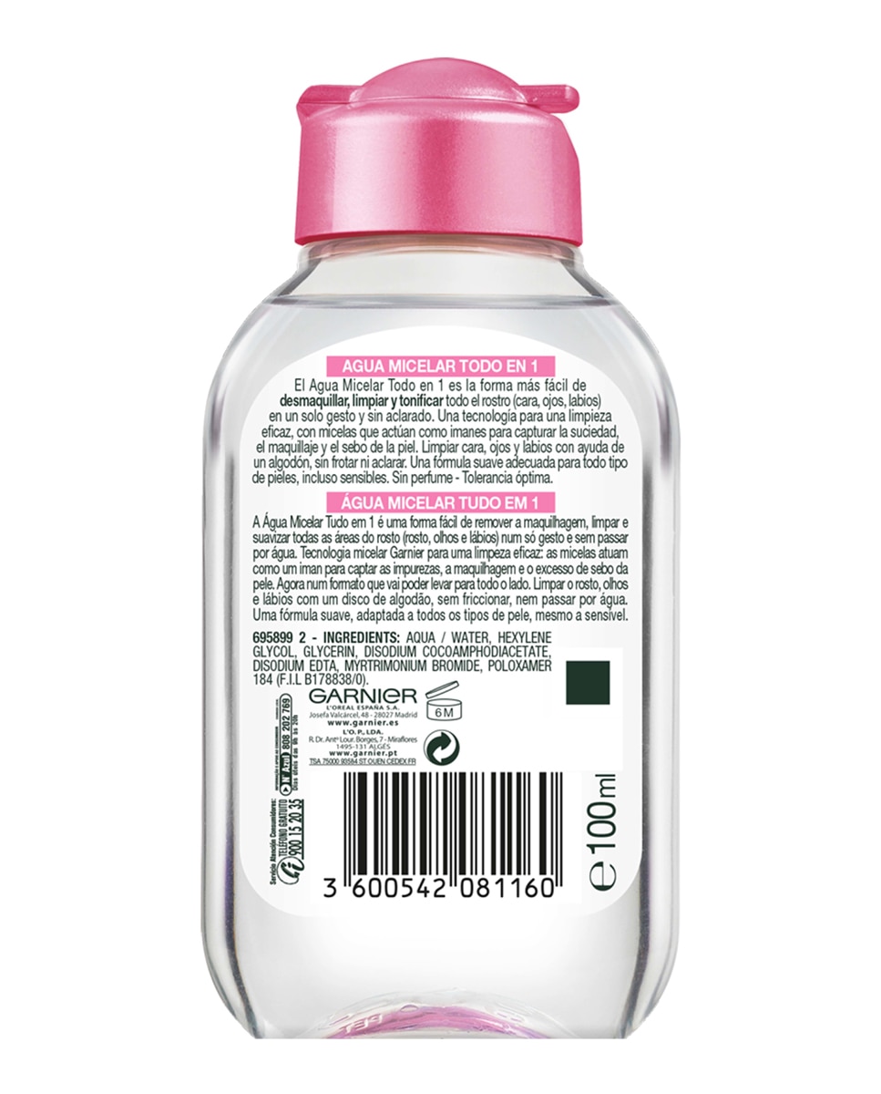 Agua micelar Clásica Skin Active 100 ml Garnier - 100 ml 2