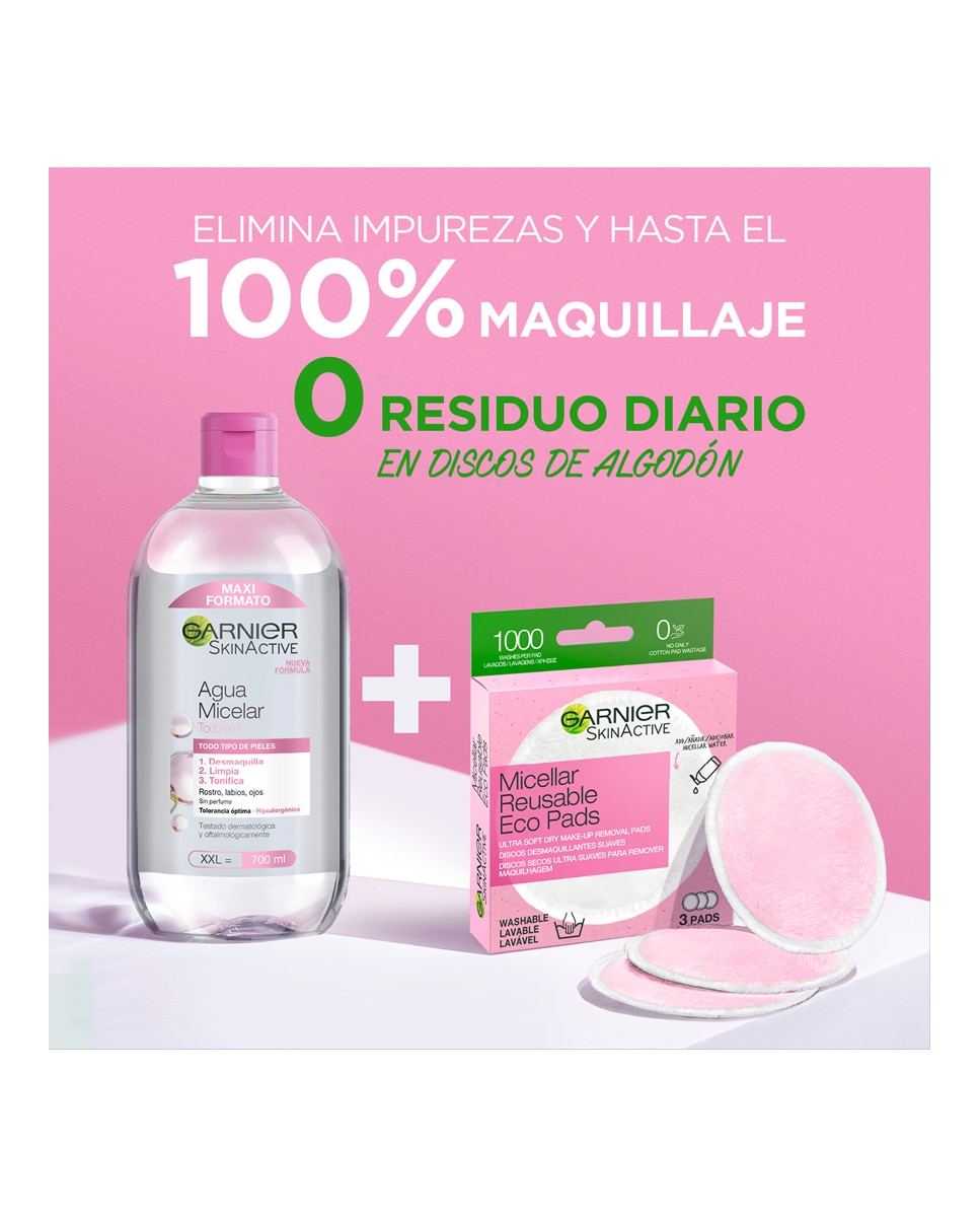 Discos Desmaquillantes Reutilizables Skin Active Garnier 7