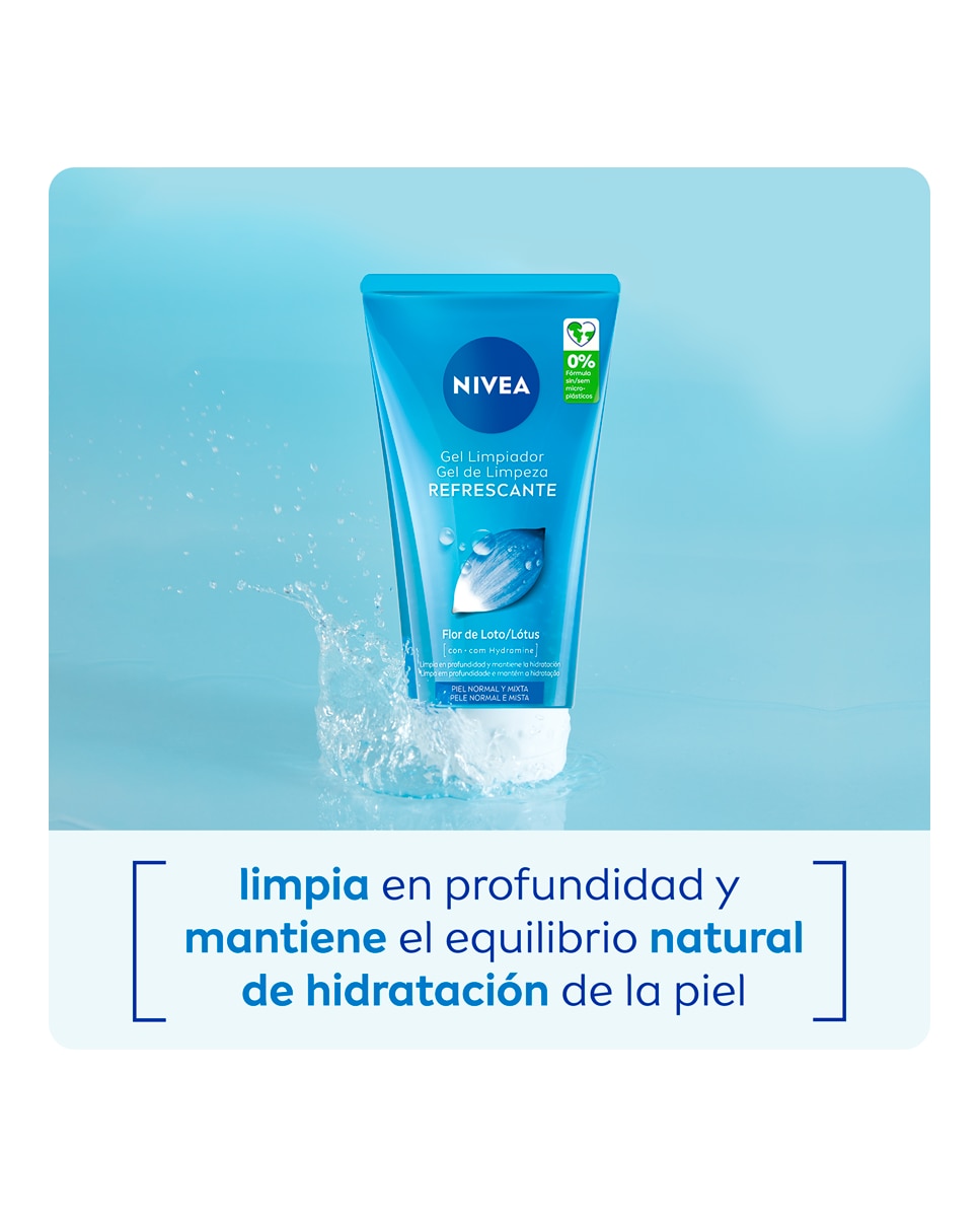 Gel Limpiador Refrescante Al Agua 150 ml Nivea - 150 ml 3