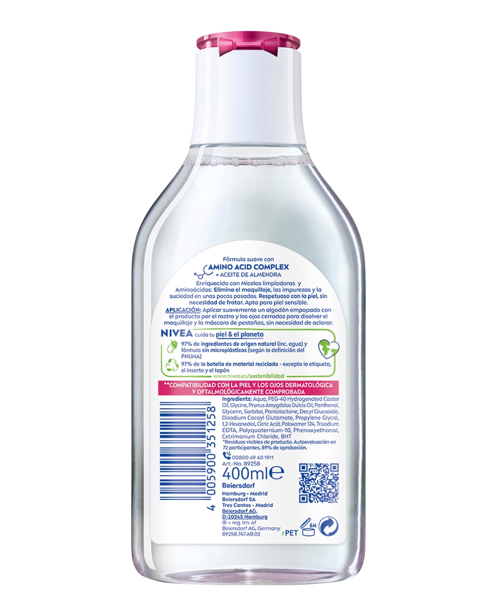 Agua Micelar 5 En 1 Piel Seca Y Sensible 400 ml Nivea - 400 ml 2