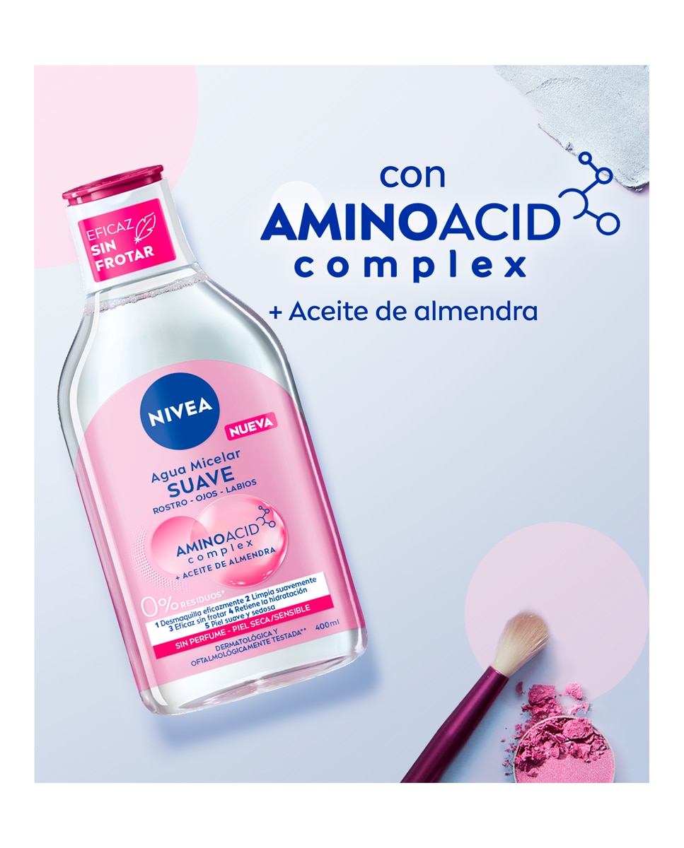 Agua Micelar 5 En 1 Piel Seca Y Sensible 400 ml Nivea - 400 ml 4