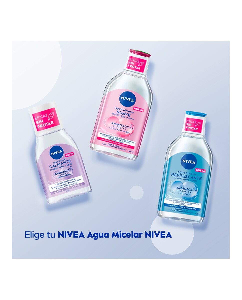Agua Micelar Bifásica Profesional 400 ml Nivea 6
