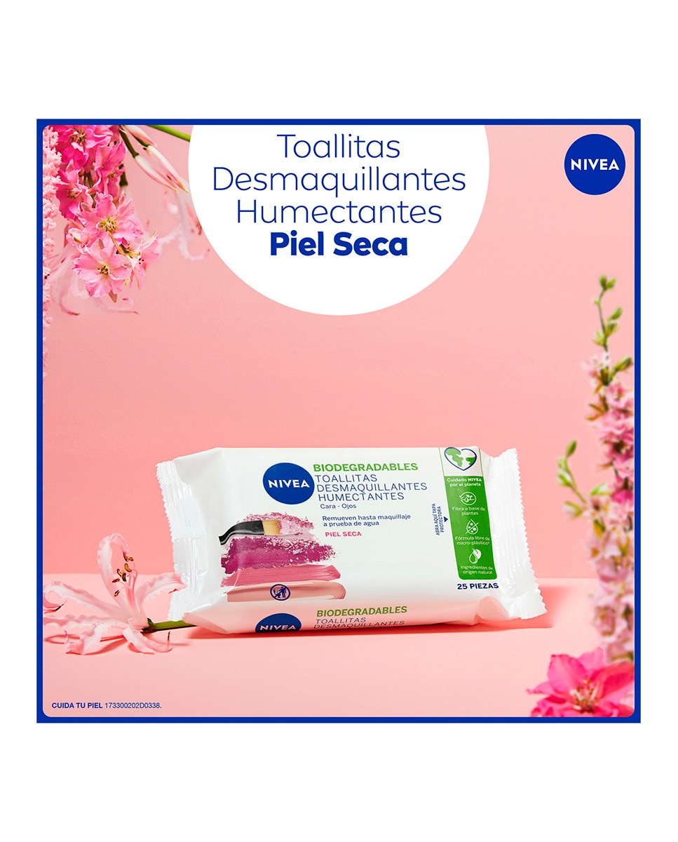 Toallitas Desmaquilladoras Para Piel Seca Y Sensible 25 Uds Nivea 2