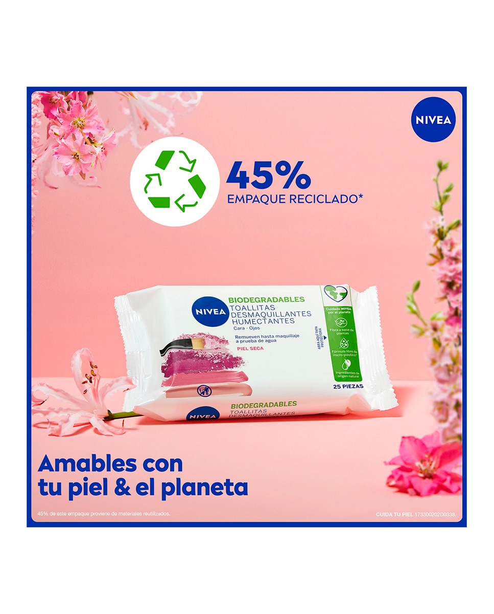 Toallitas Desmaquilladoras Para Piel Seca Y Sensible 25 Uds Nivea 6