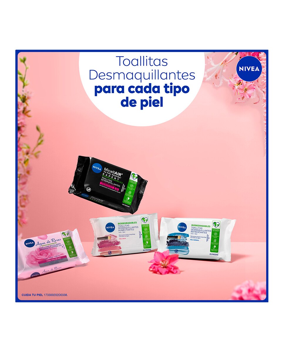 Toallitas Desmaquilladoras Para Piel Seca Y Sensible 25 Uds Nivea 7