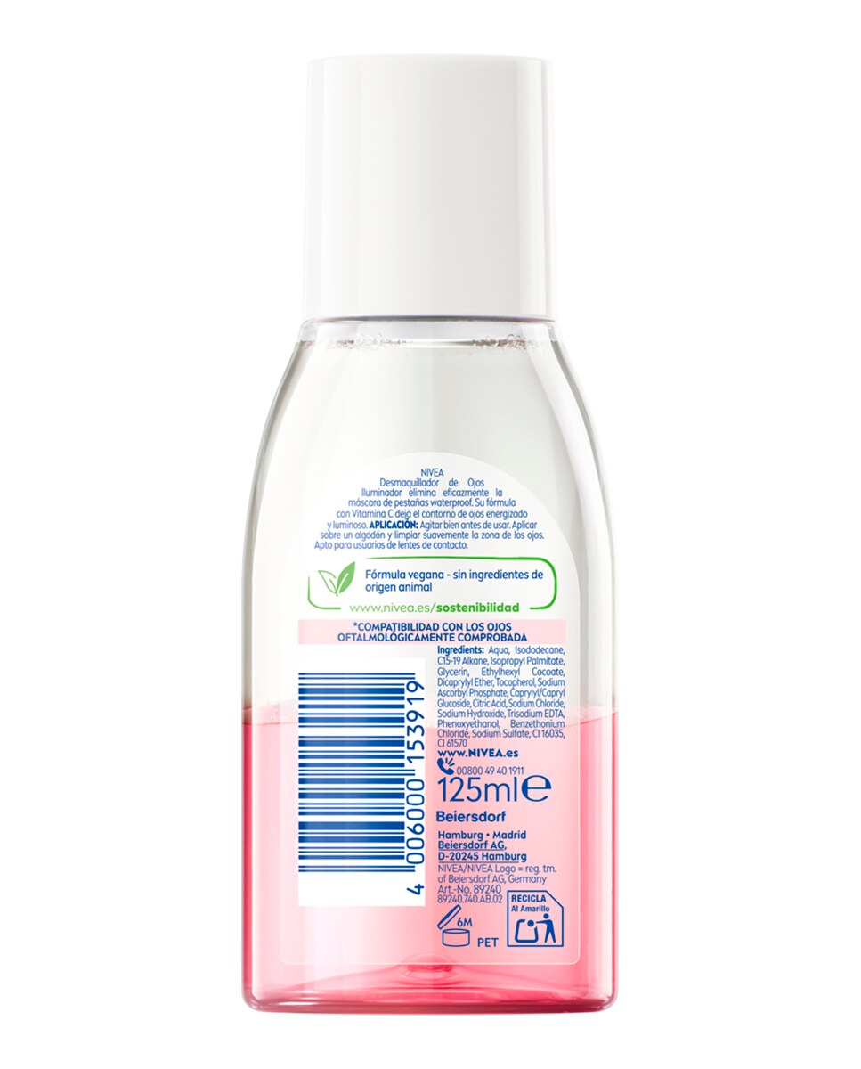Desmaquillador de Ojos Iluminador con Vitamina C 125 ml Nivea - 125 ml 2