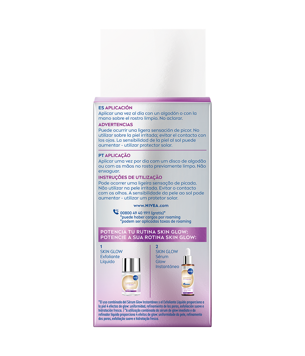 Exfoliante Líquido Luminous630 Skin Glow Nivea - 100 ml 2