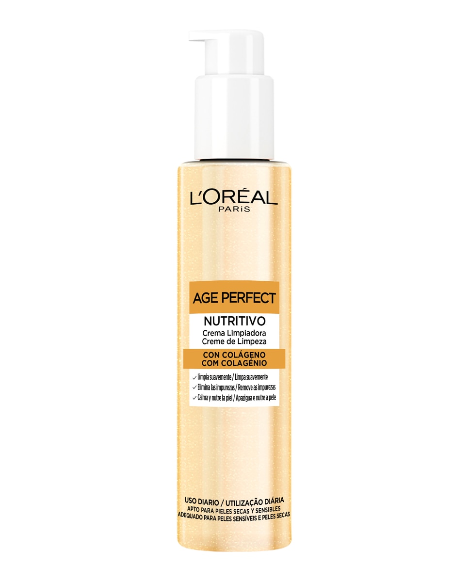 Crema Limpiadora Con Colágeno Y Glicerina Para Piel Madura Age Perfect L'Oréal Paris - 150 ml 1