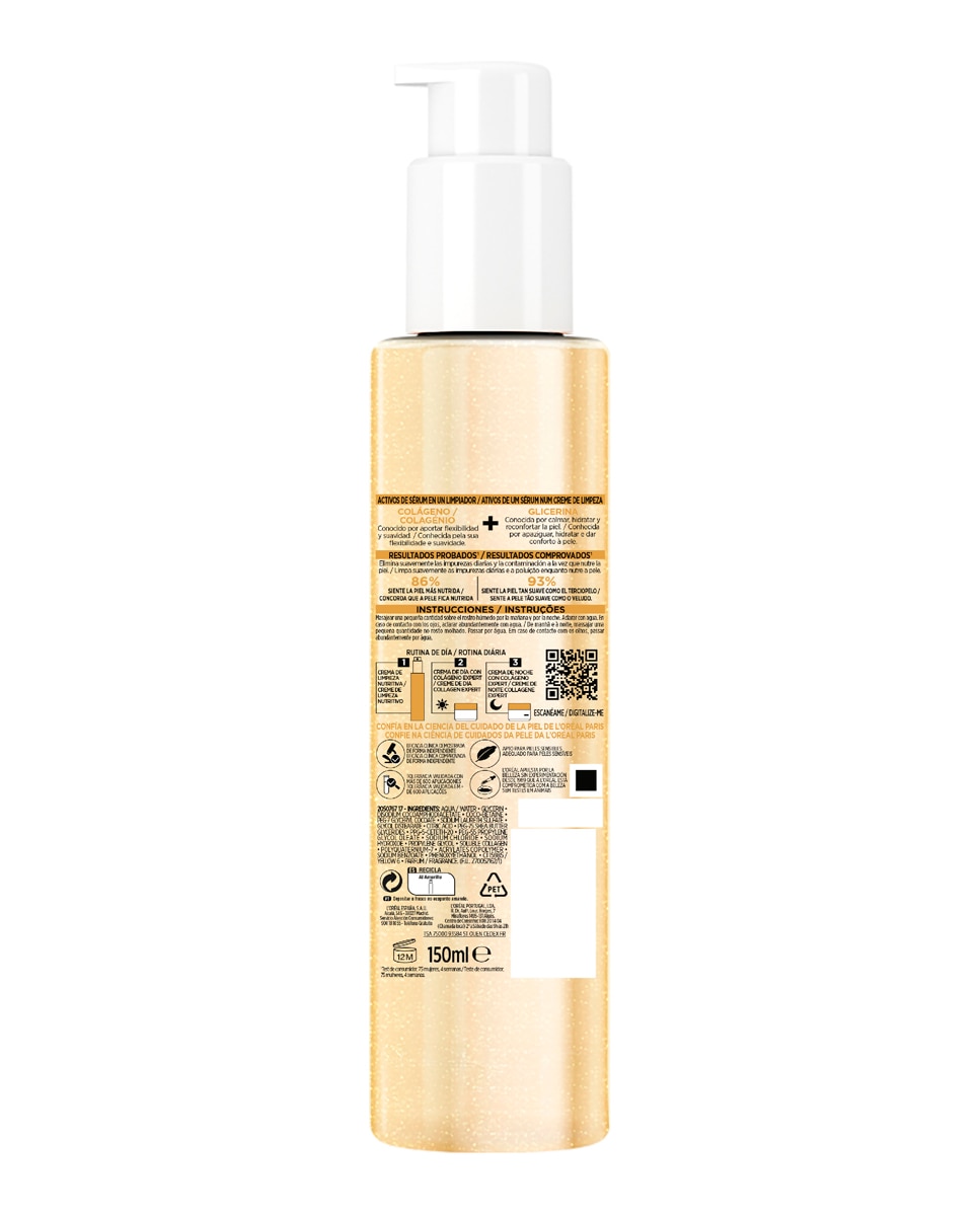 Crema Limpiadora Con Colágeno Y Glicerina Para Piel Madura Age Perfect L'Oréal Paris - 150 ml 2
