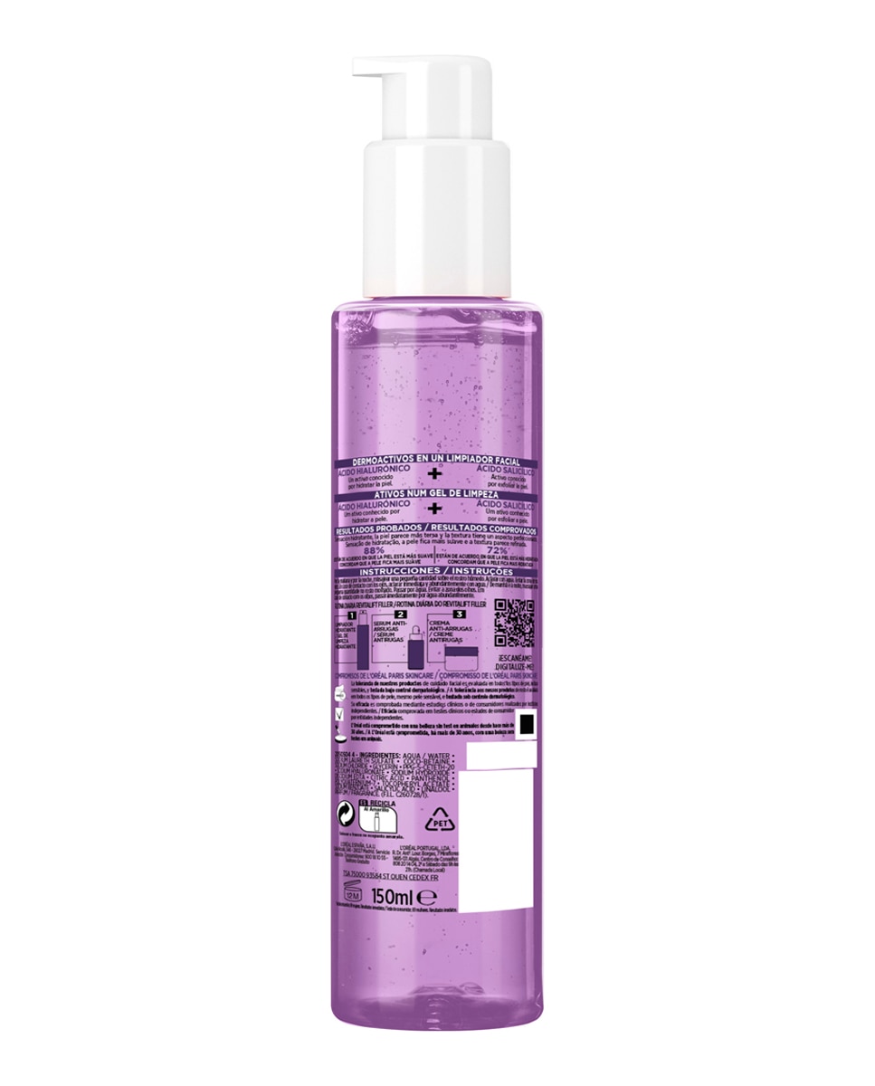 Limpiador Facial Hidratante Con Ácido Hialurónico 150 Ml Revitalift L'Oréal Paris - 150 ml 2