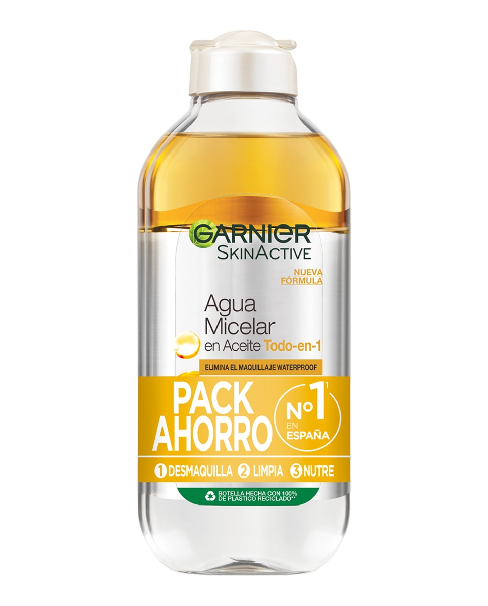 Garnier - Pack Micelar en Aceite Elimina el Maquillaje Waterproof Garnier Skin Active.