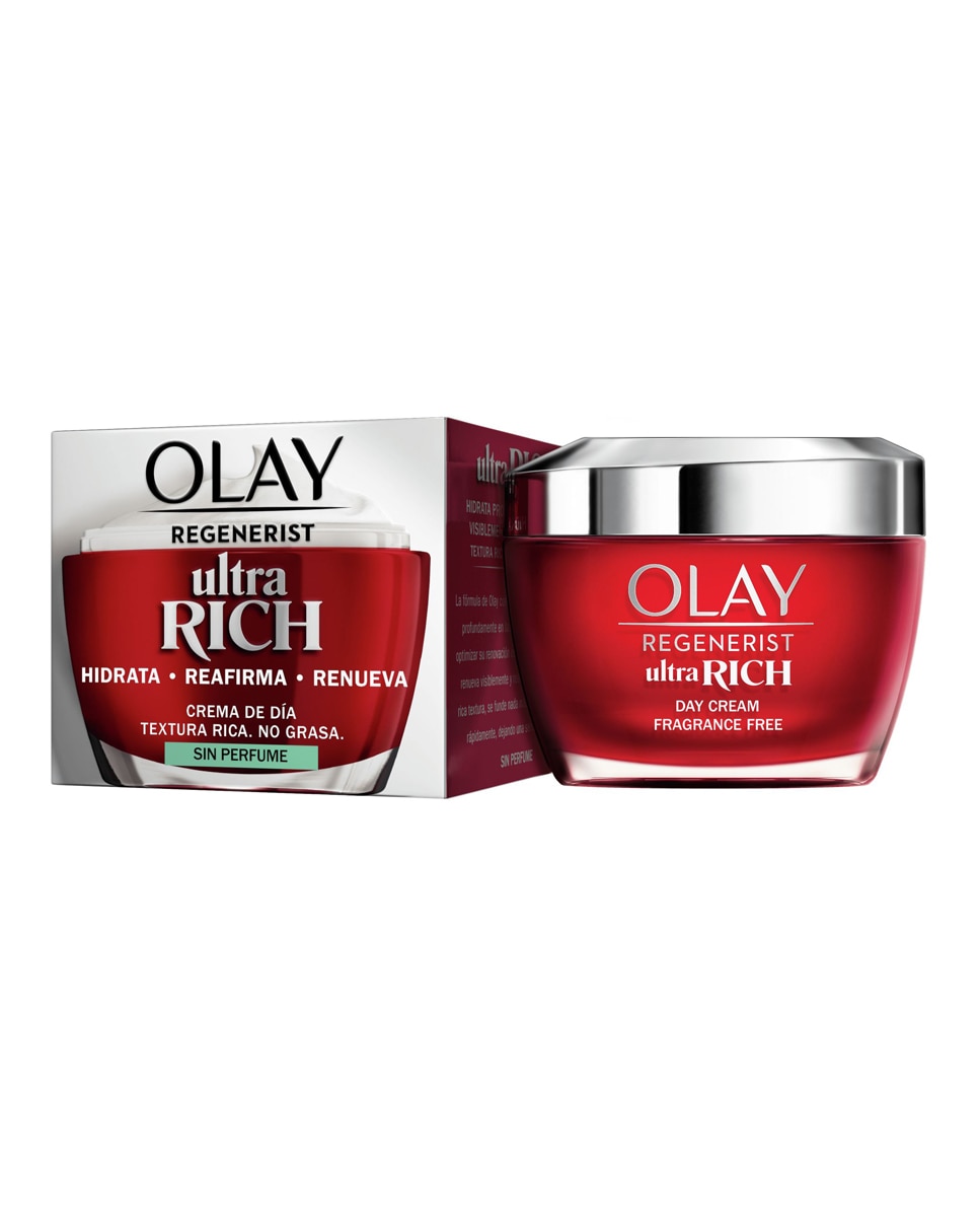Crema hidratante Regenerist Ultra Rich de día sin perfume Olay - 50 ml 5
