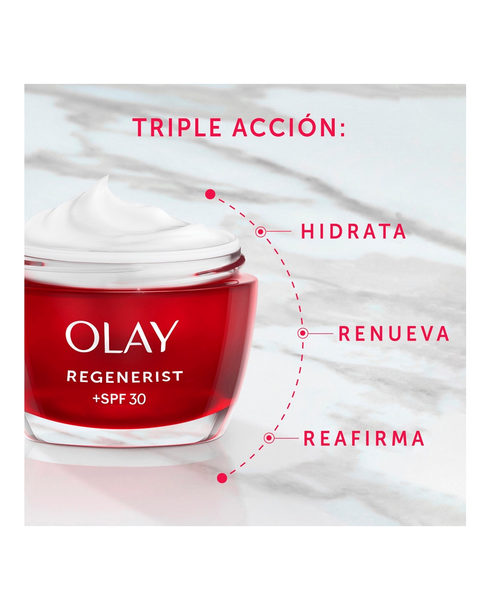 Crema de Día Hidratante Con SPF 30 Para una Piel Más Firme Olay Regenerist 50 ml Olay - 50 ml 2