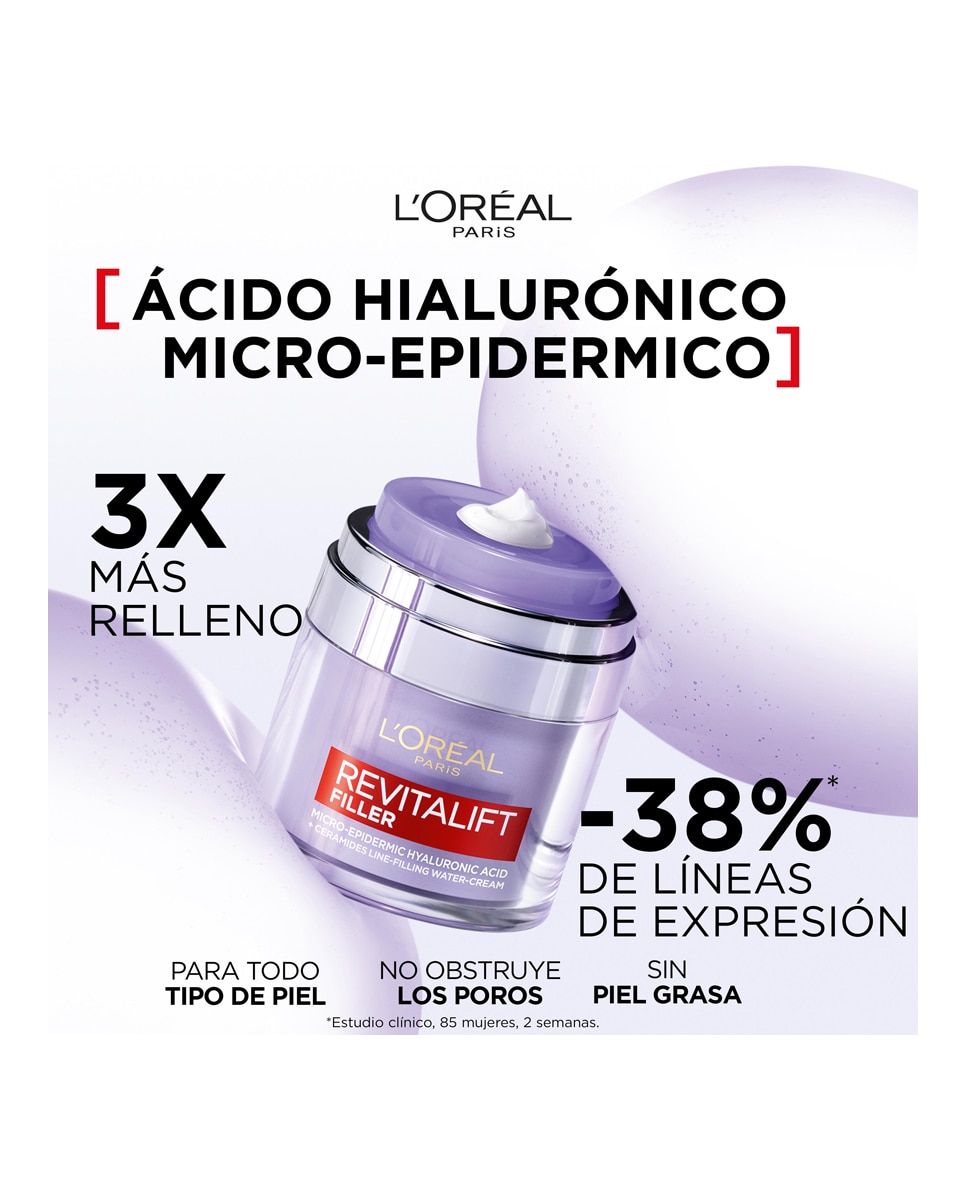 Imagen 2 de Gel crema rellenador Revitalift Filler L'Oréal Paris - 50 ml